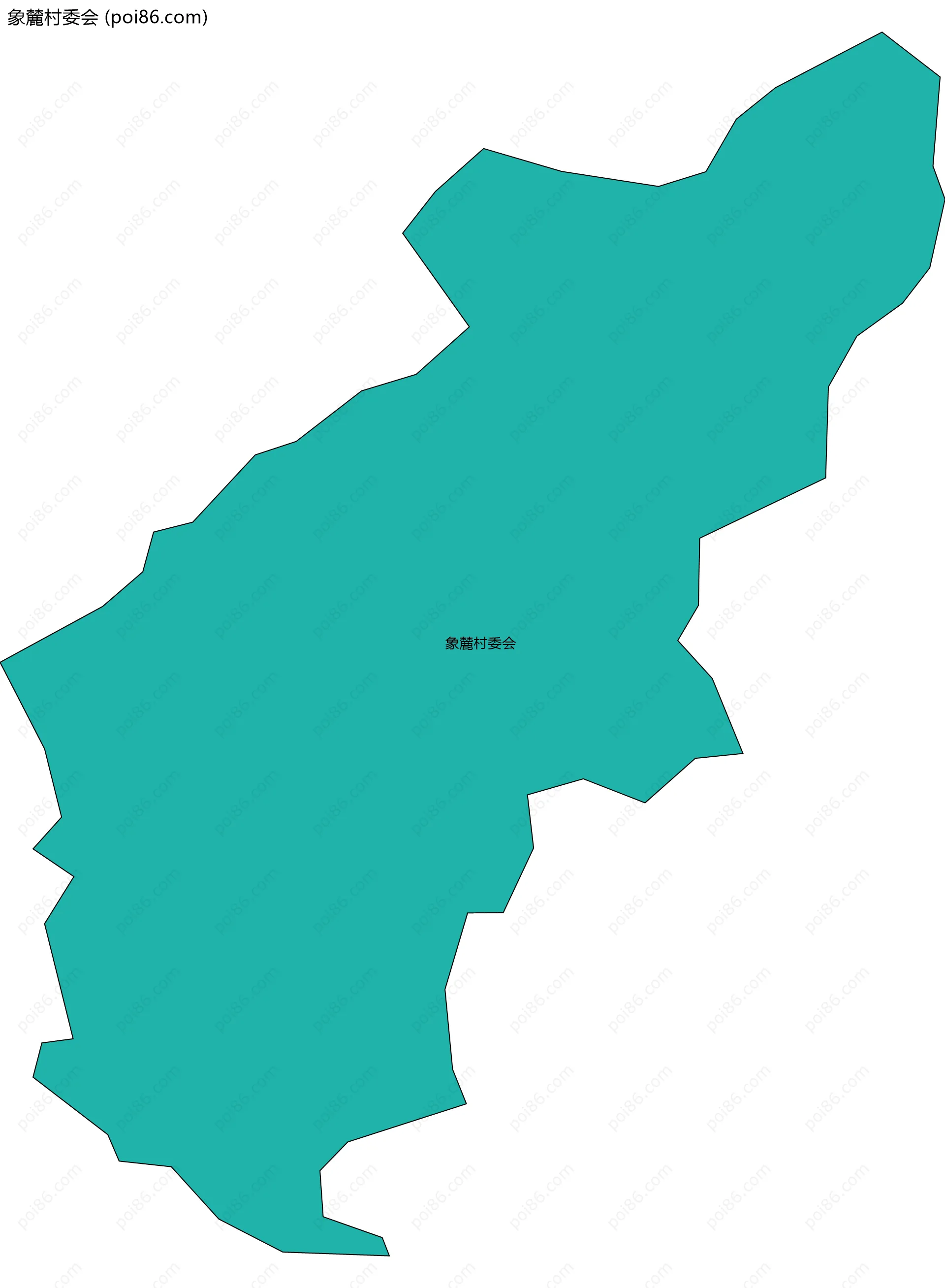 象麓村委会边界地图