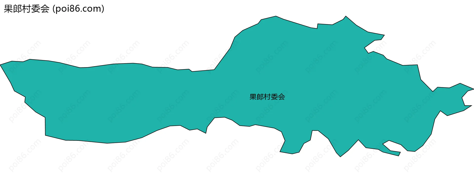 果郎村委会边界地图