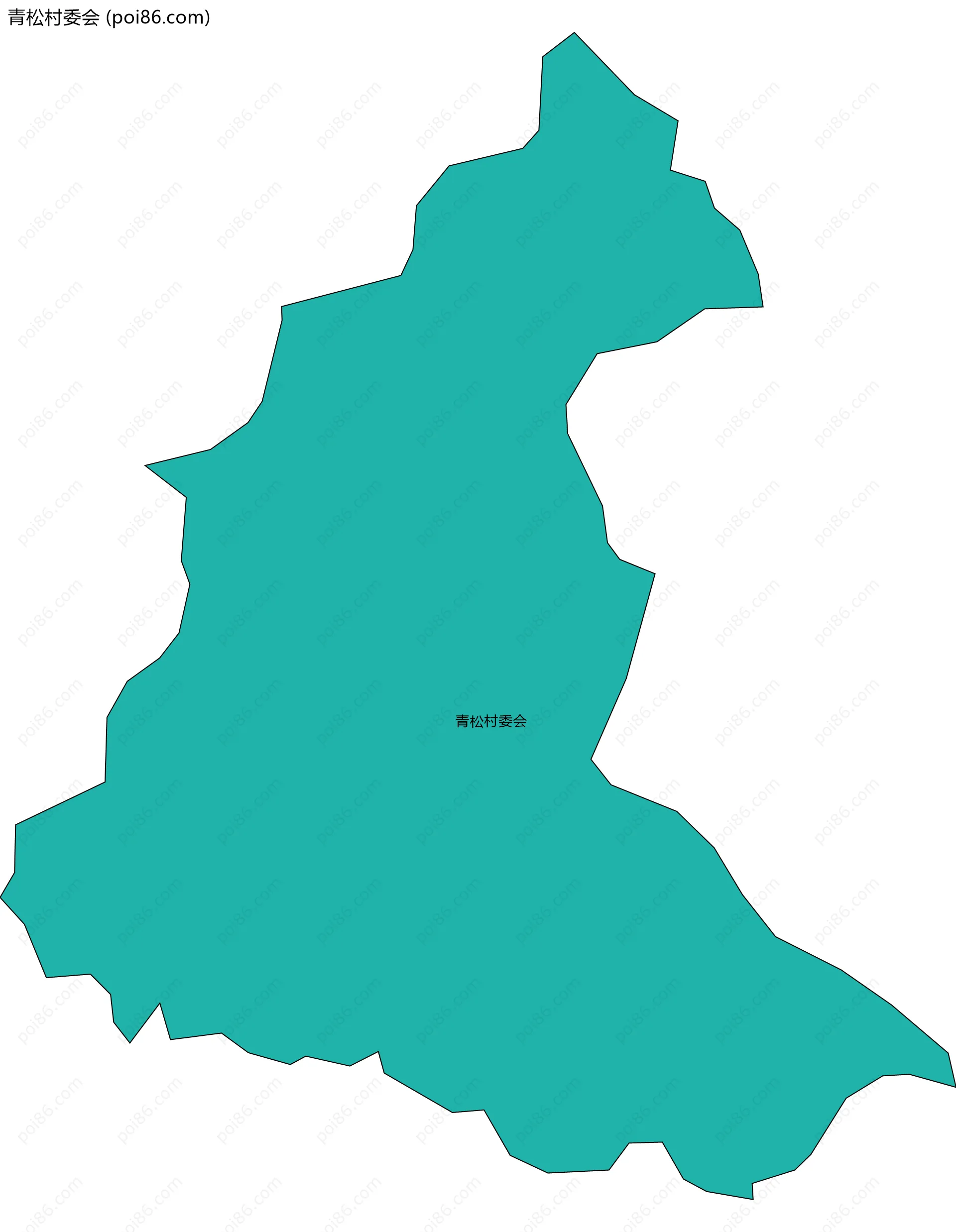 青松村委会边界地图