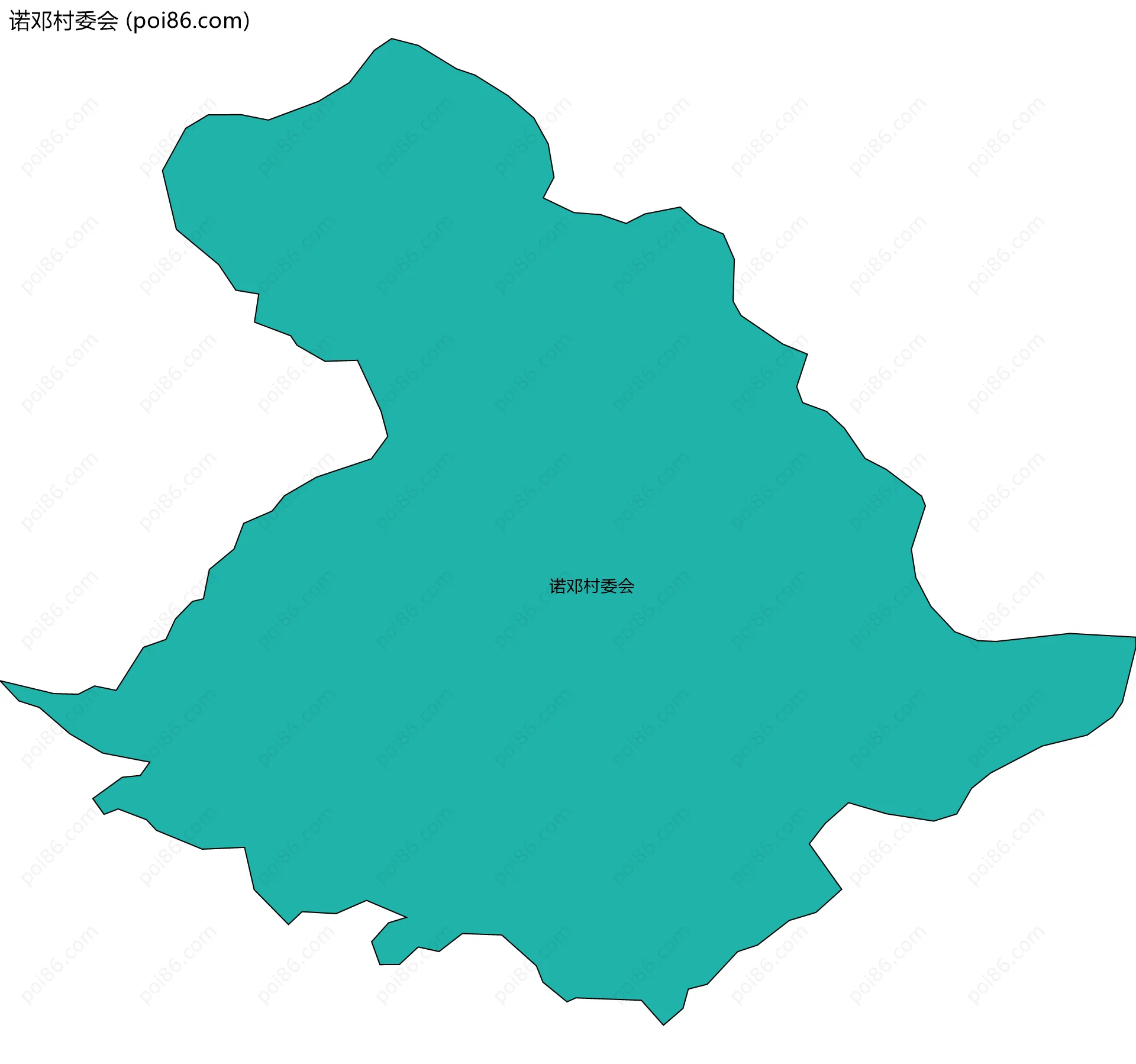 诺邓村委会边界地图