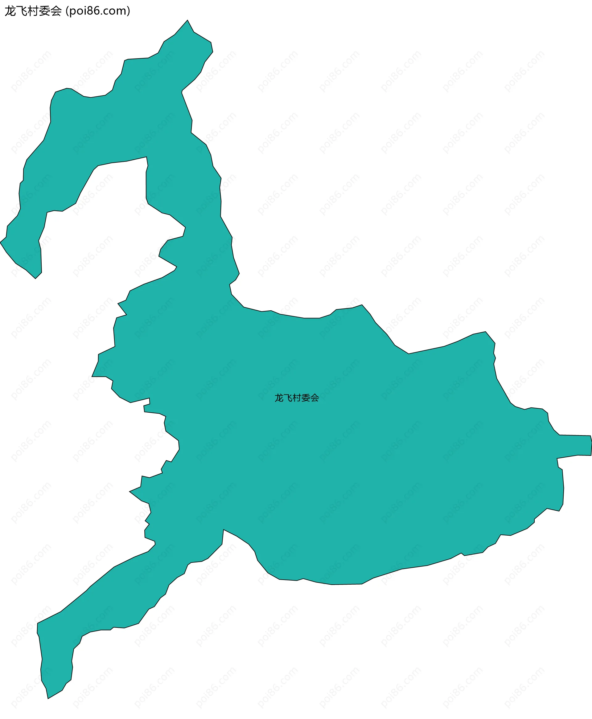 龙飞村委会边界地图