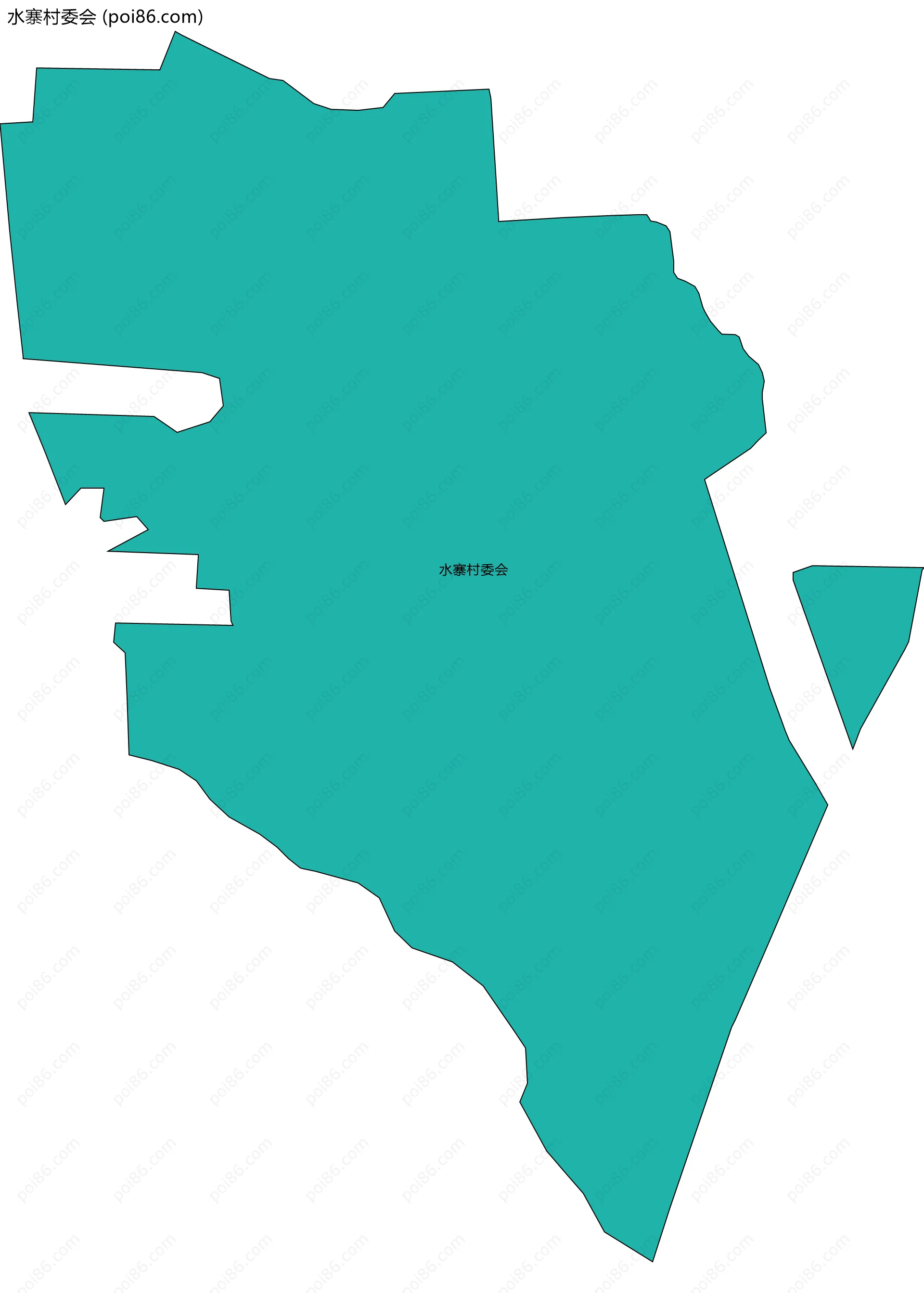 水寨村委会边界地图