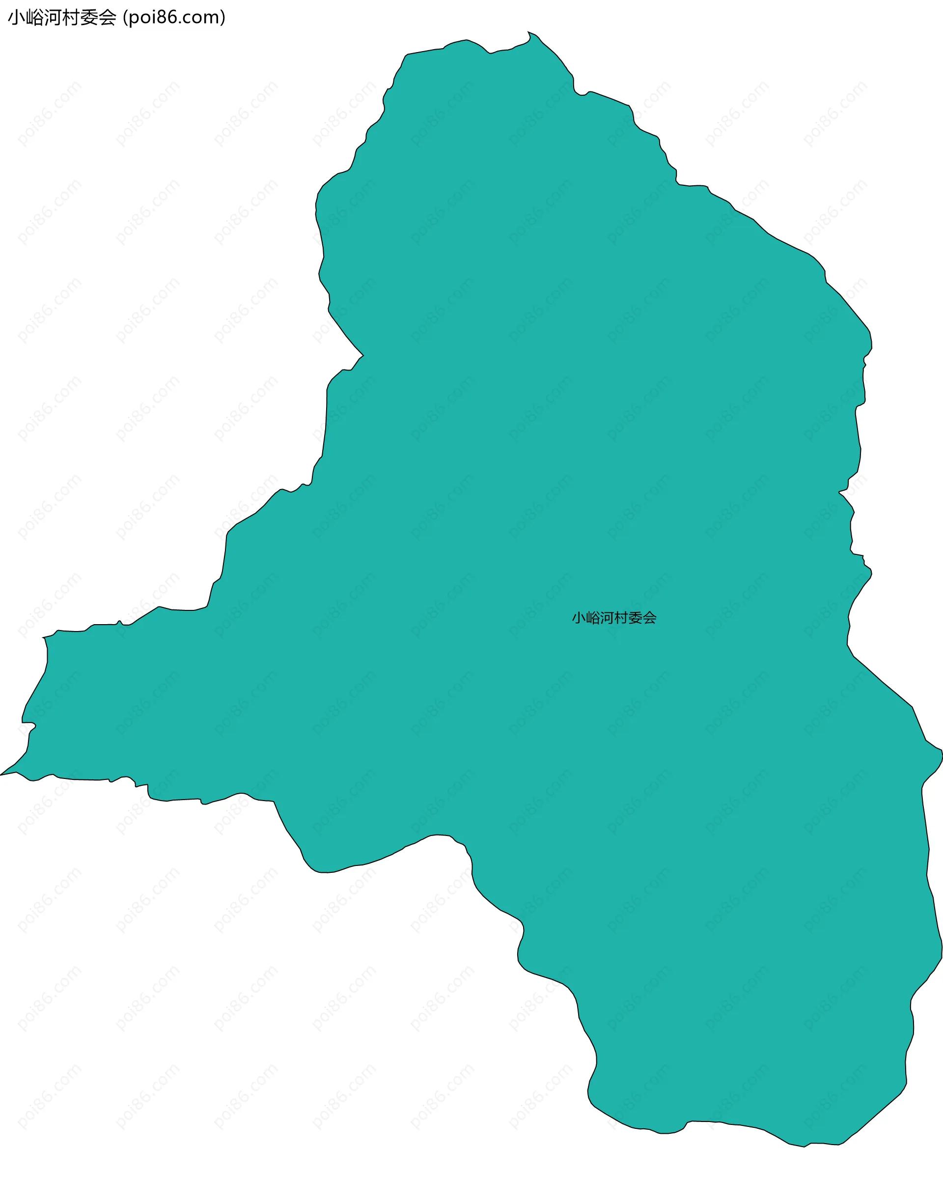 小峪河村委会边界地图