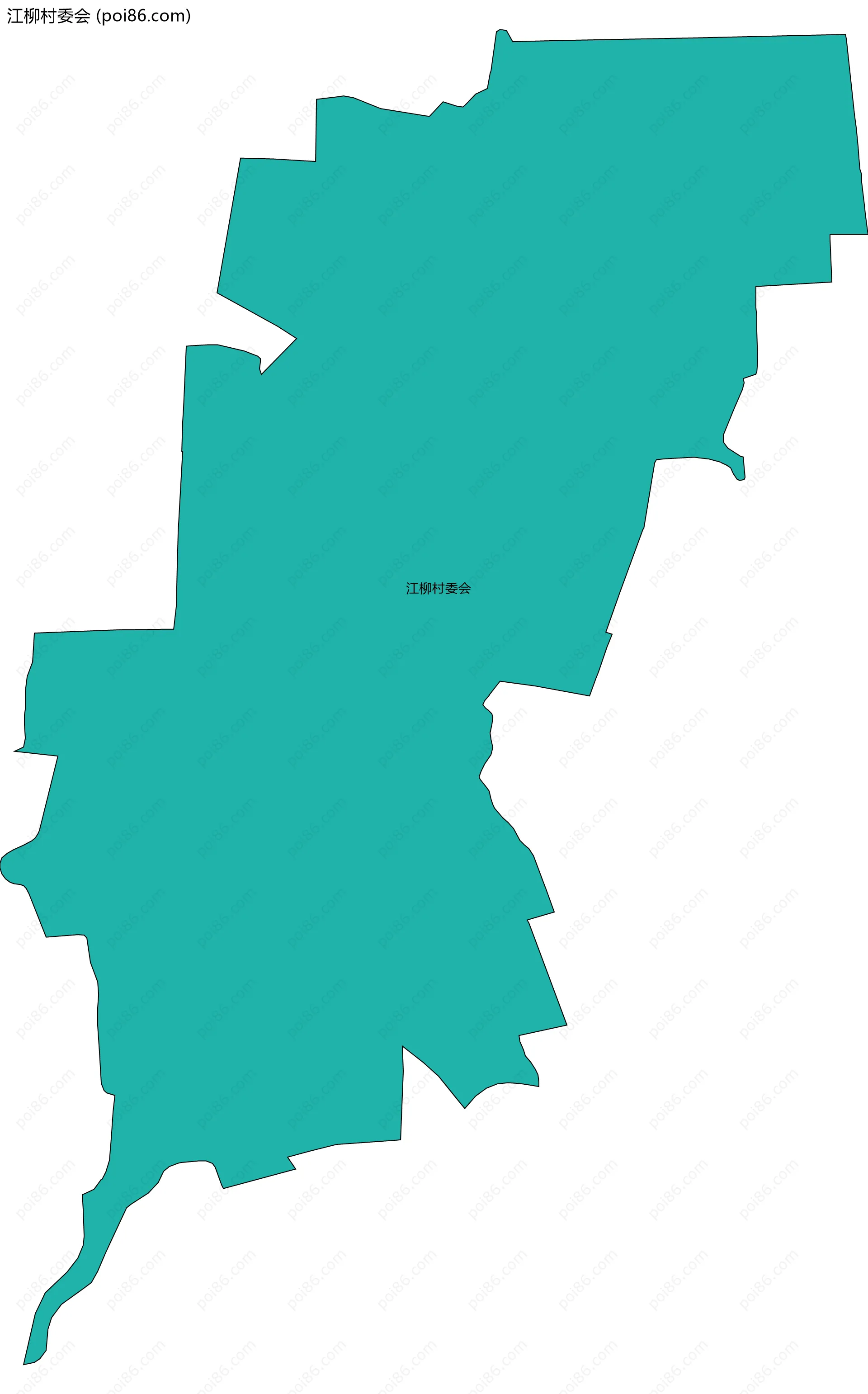 江柳村委会边界地图