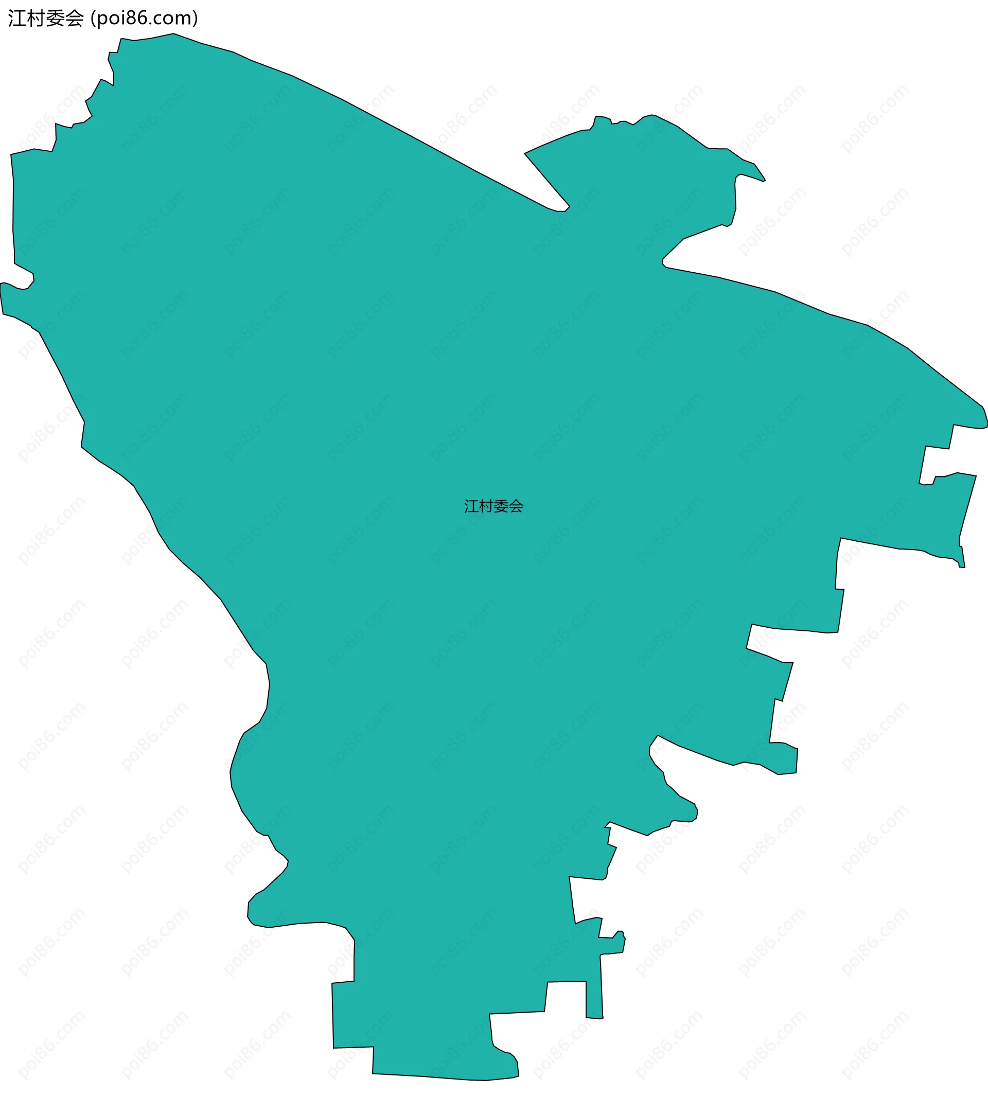 江村委会边界地图