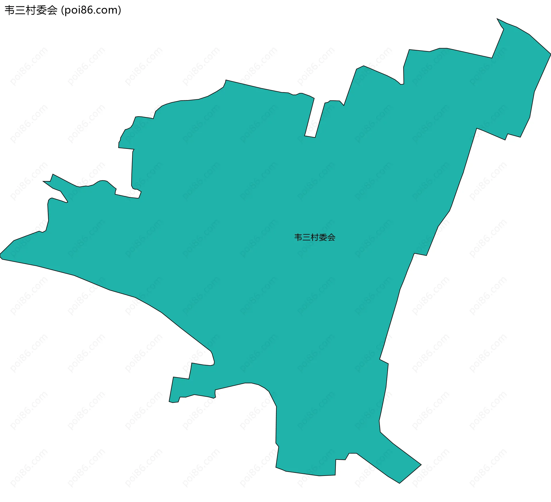 韦三村委会边界地图