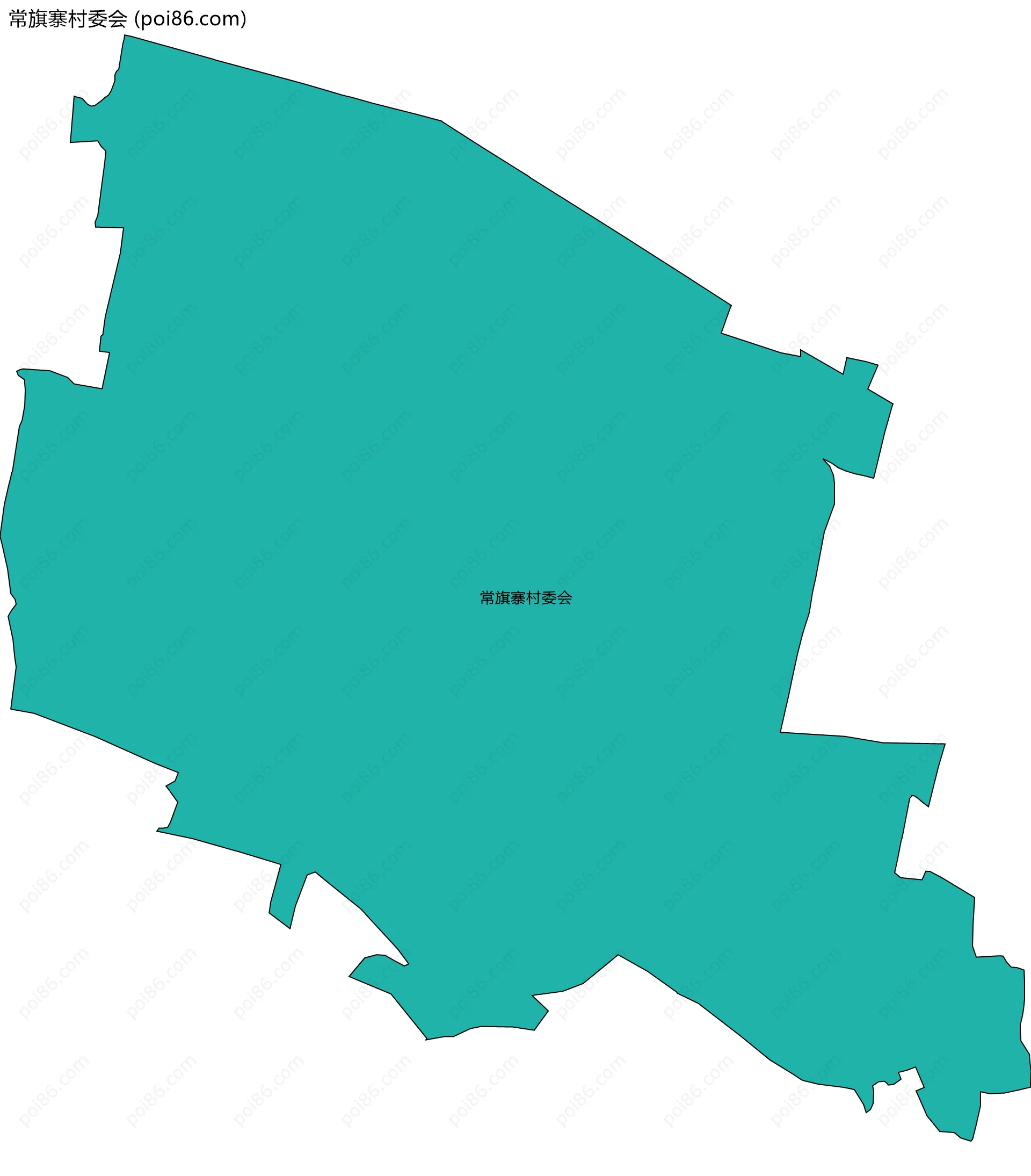 常旗寨村委会边界地图