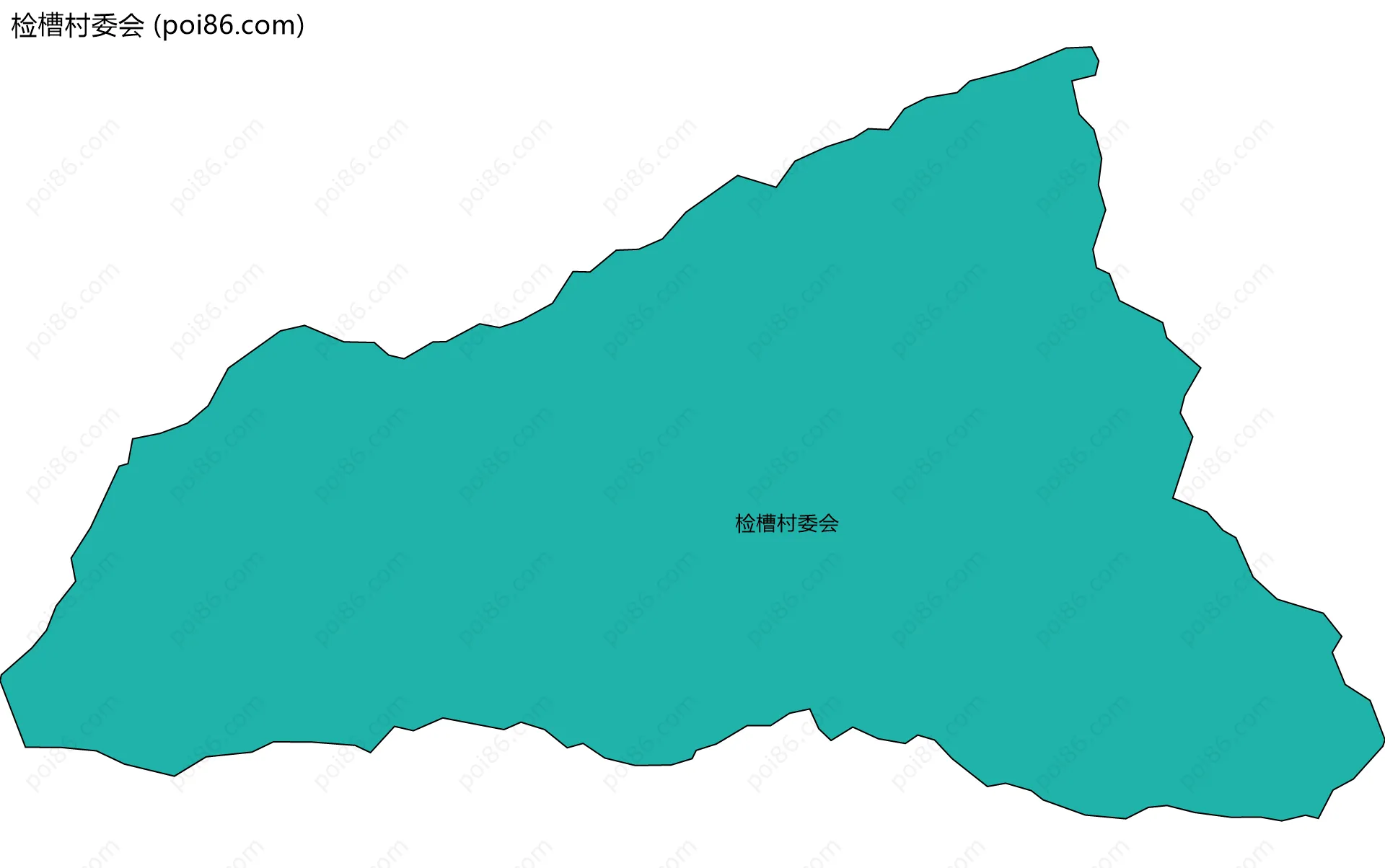 检槽村委会边界地图