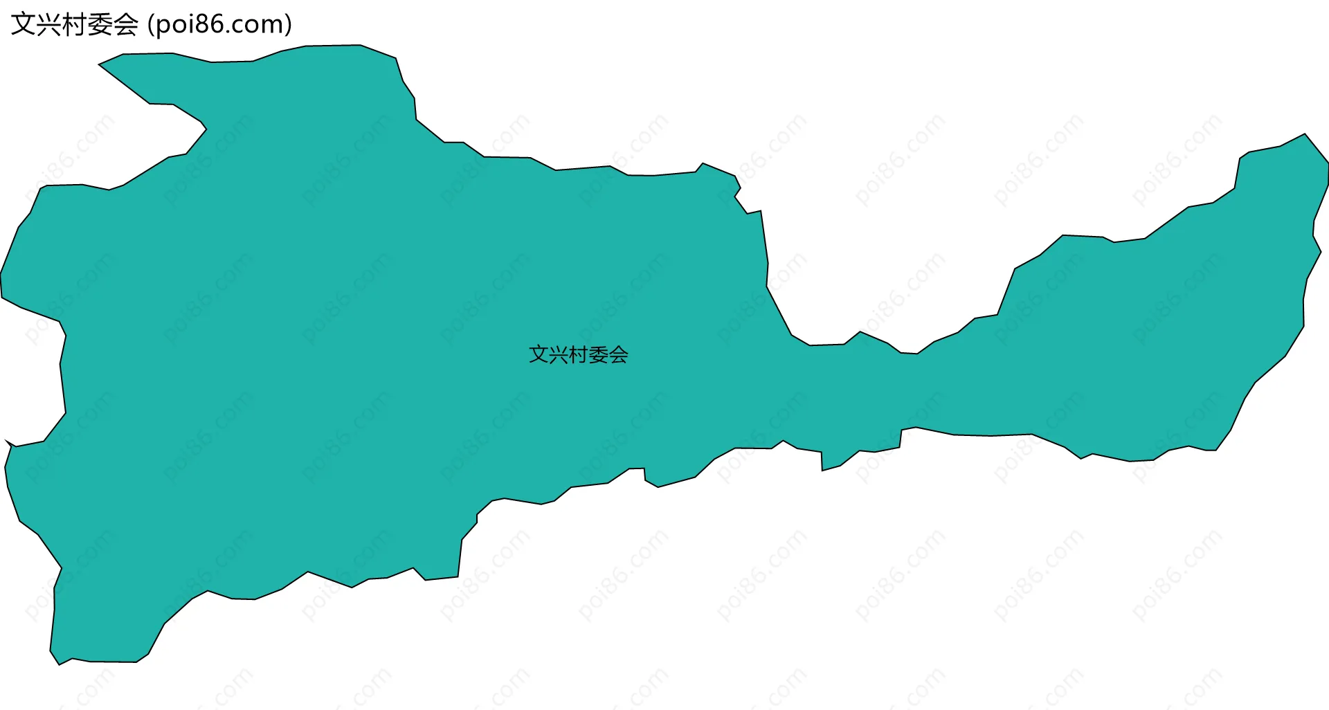 文兴村委会边界地图