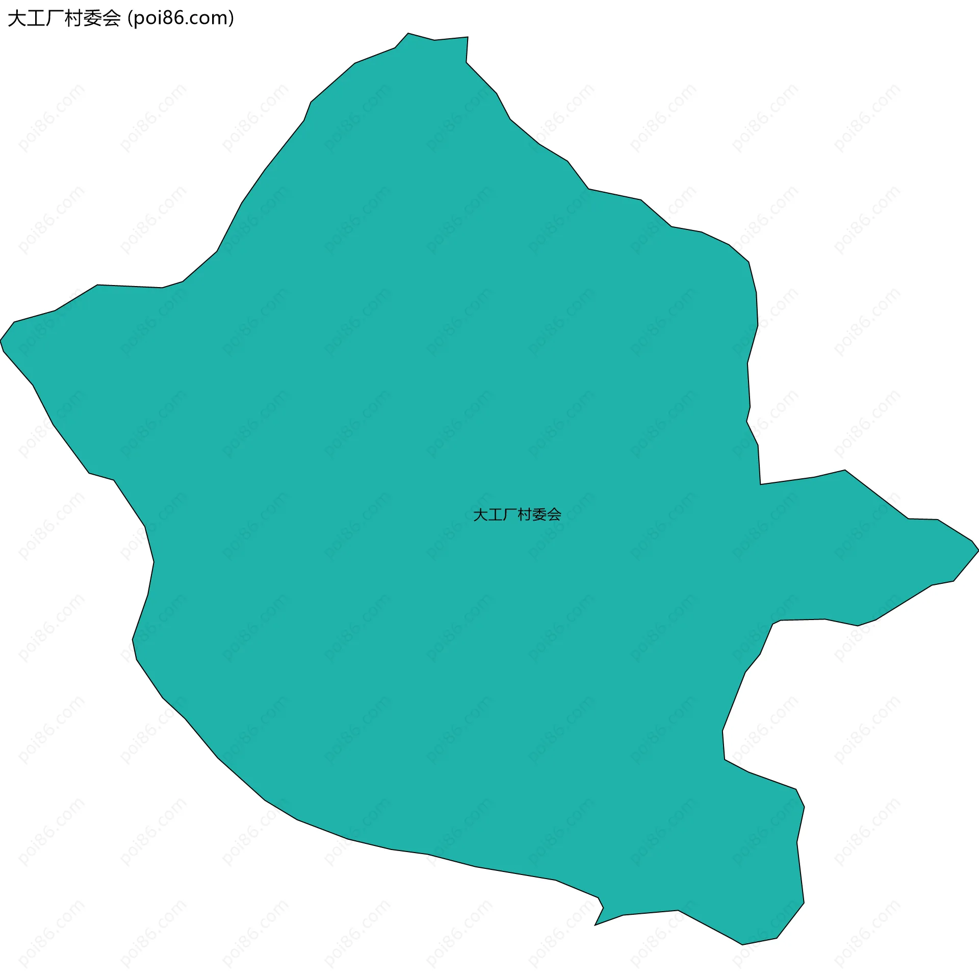 大工厂村委会边界地图