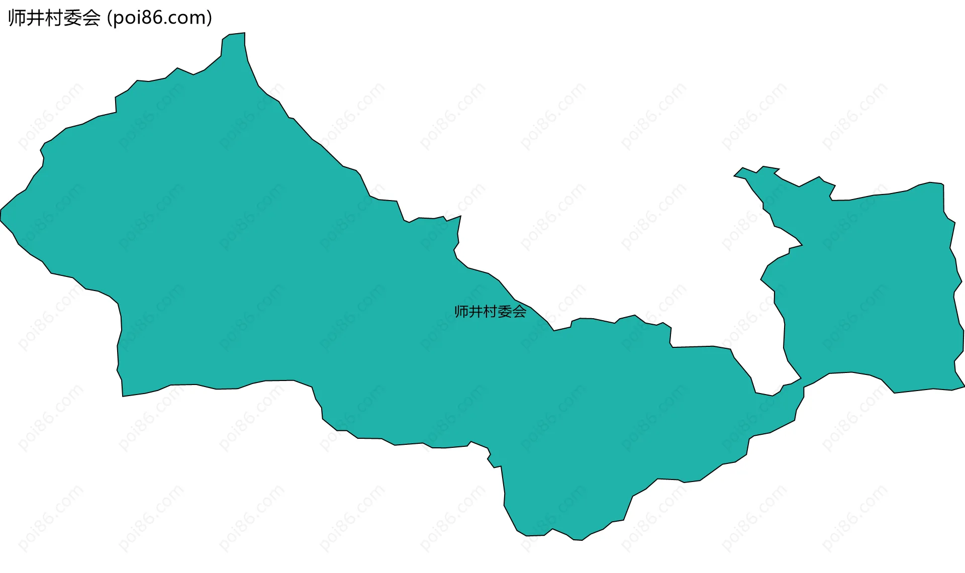 师井村委会边界地图