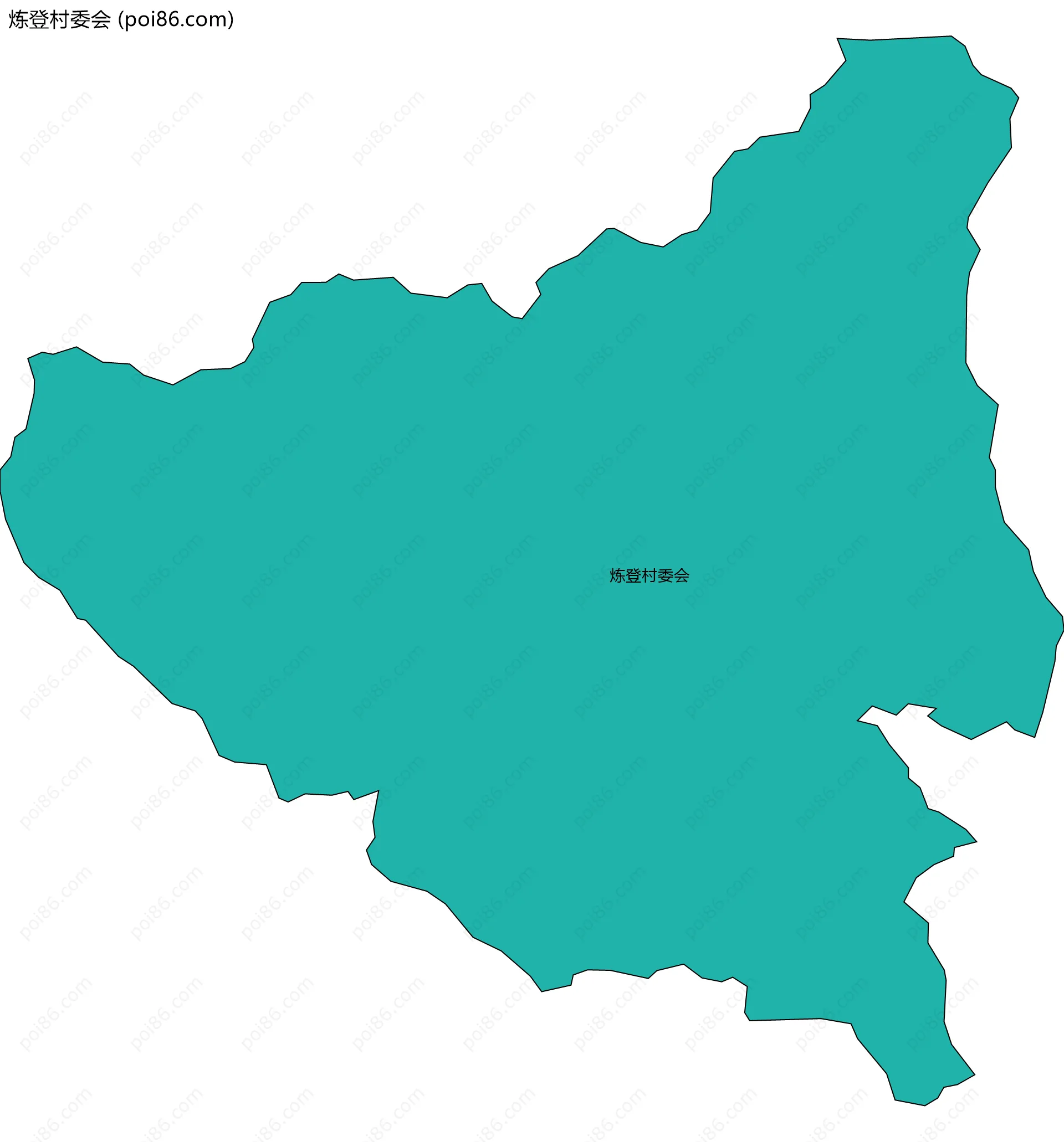 炼登村委会边界地图