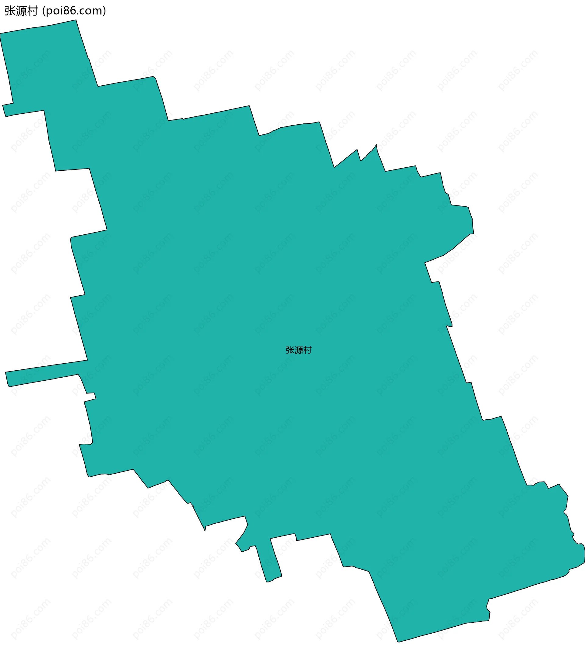 张源村边界地图