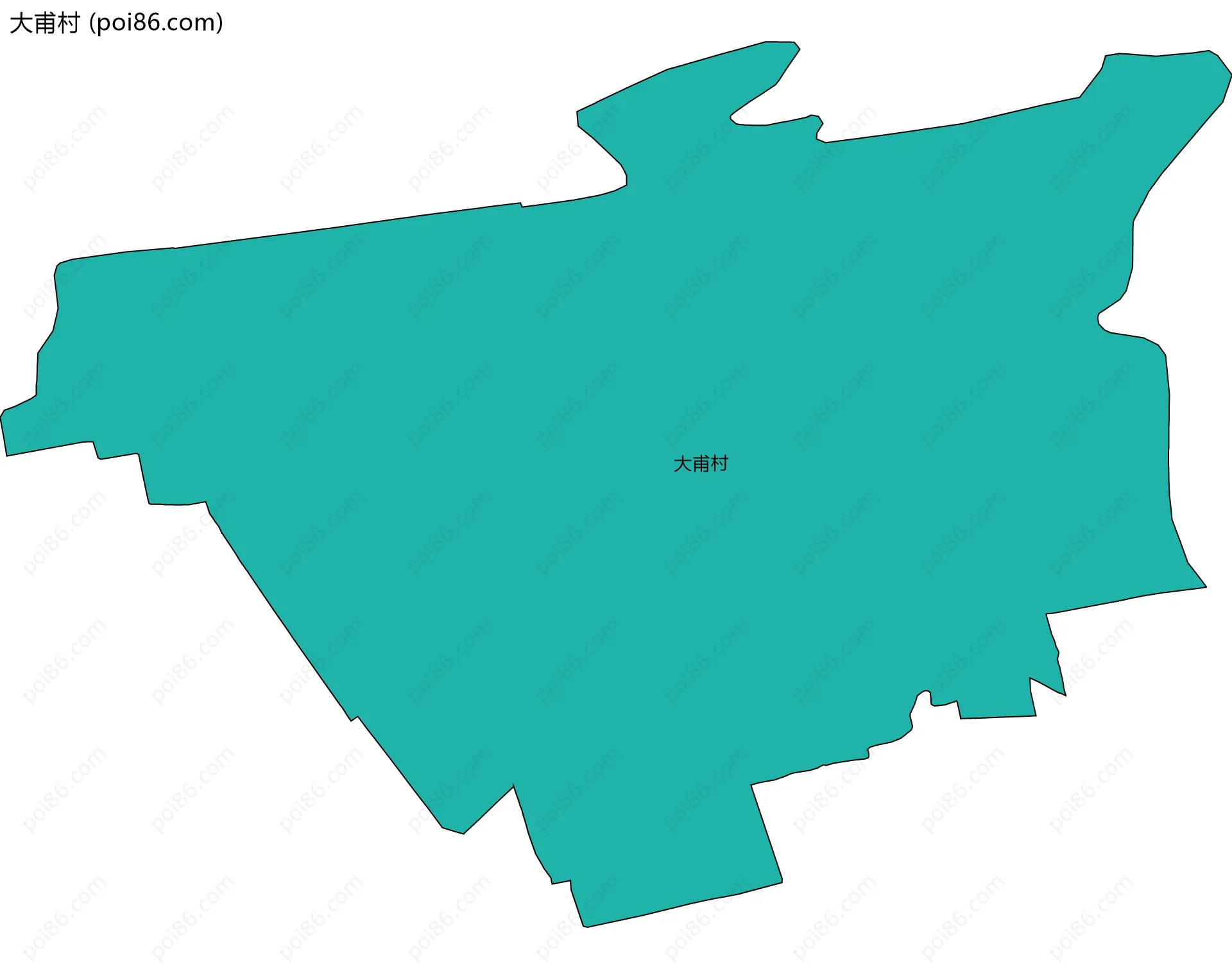 大甫村边界地图