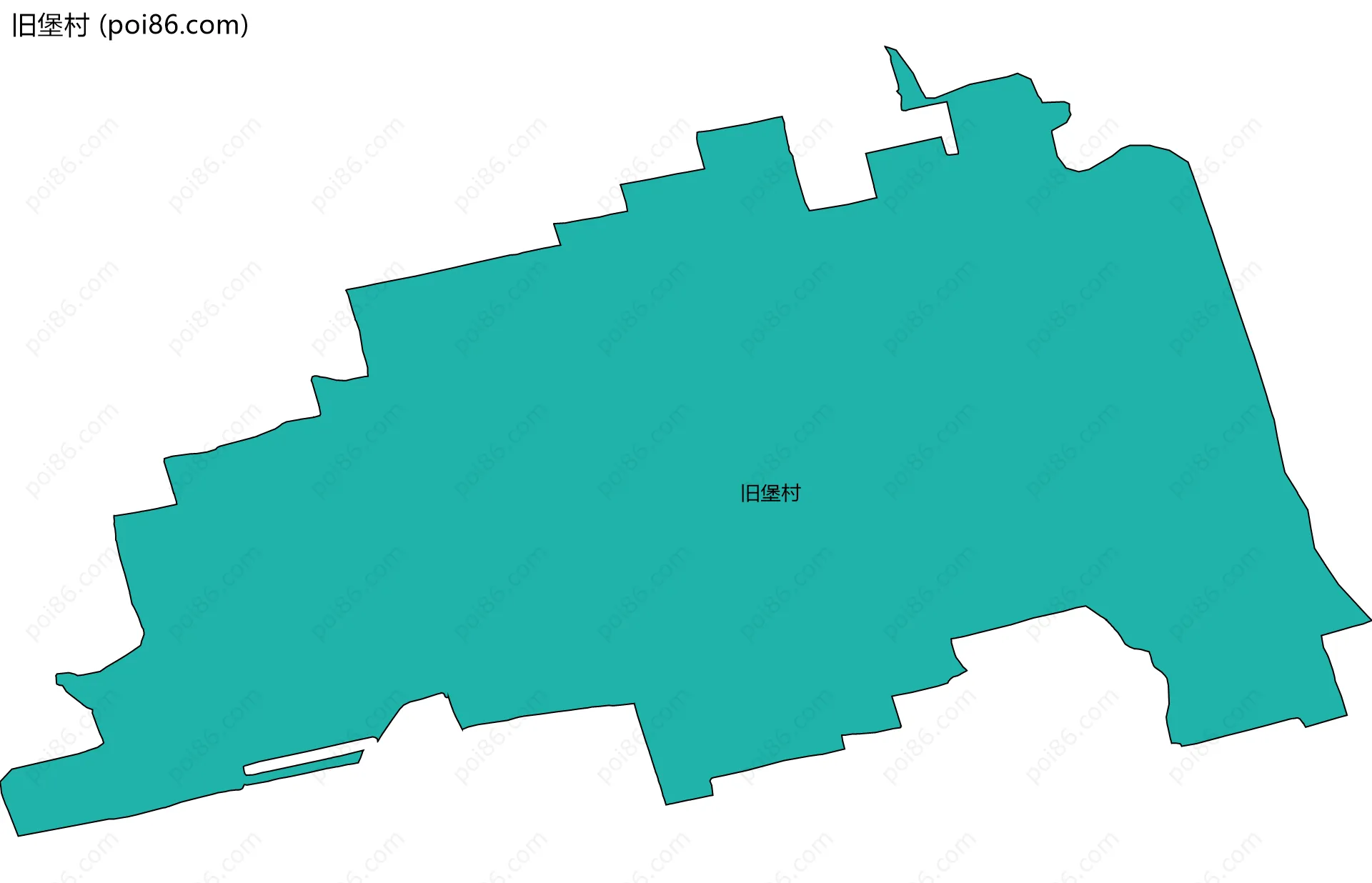 旧堡村边界地图