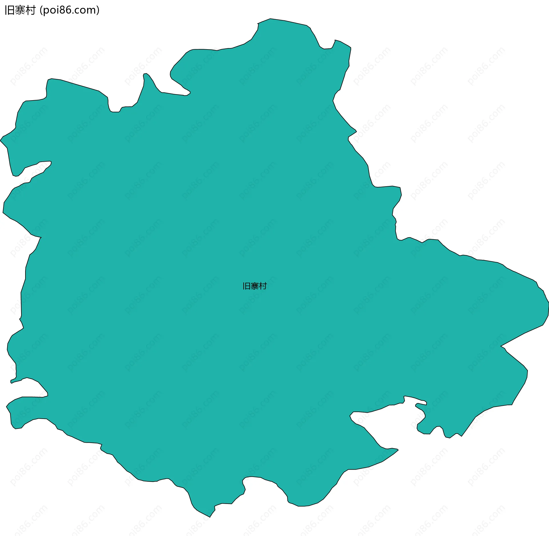 旧寨村边界地图