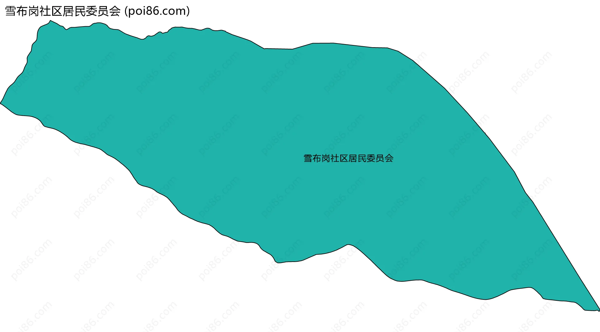 雪布岗社区居民委员会边界地图