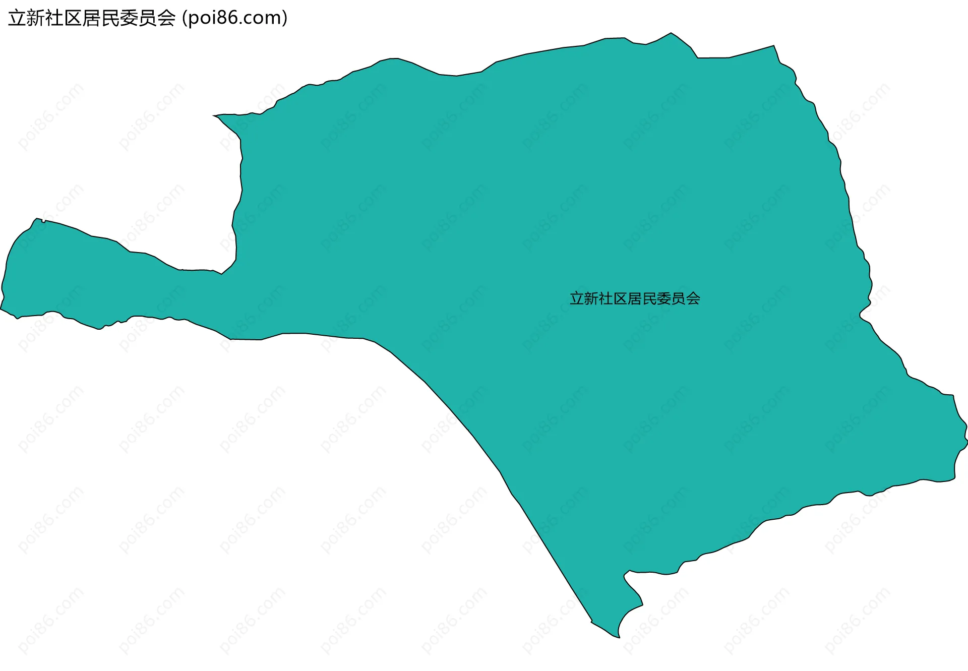 立新社区居民委员会边界地图