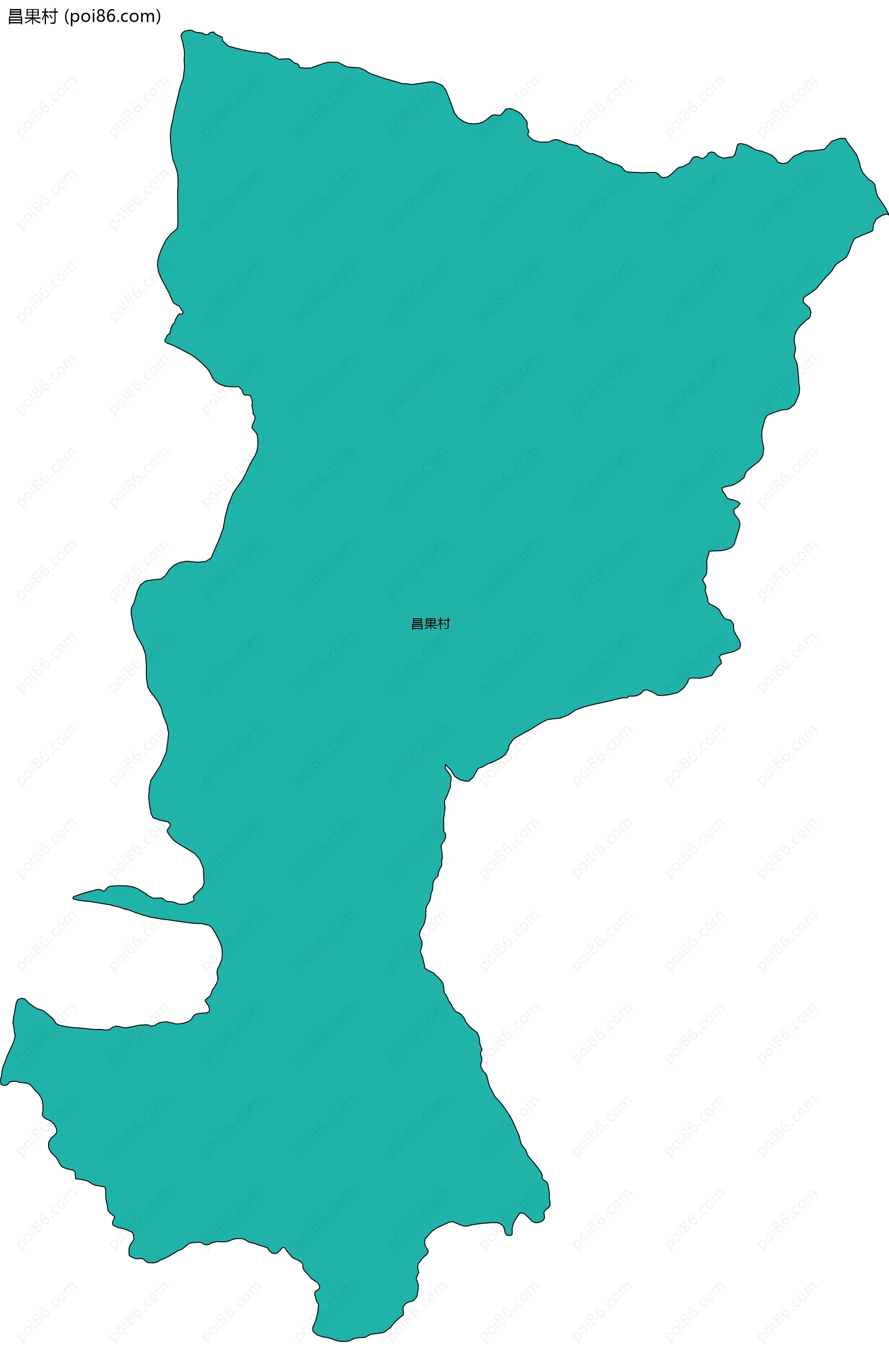 昌果村边界地图
