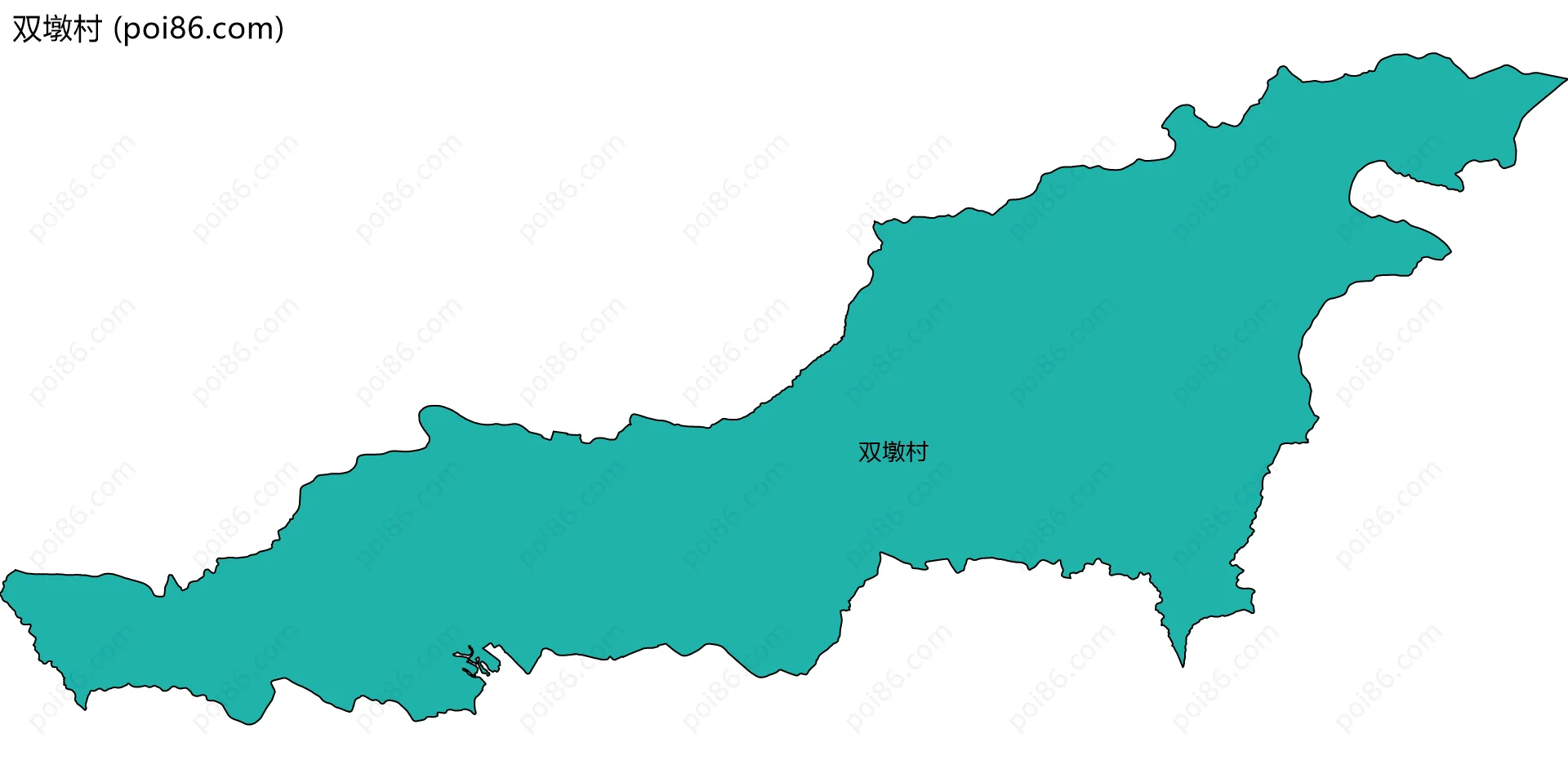 双墩村边界地图