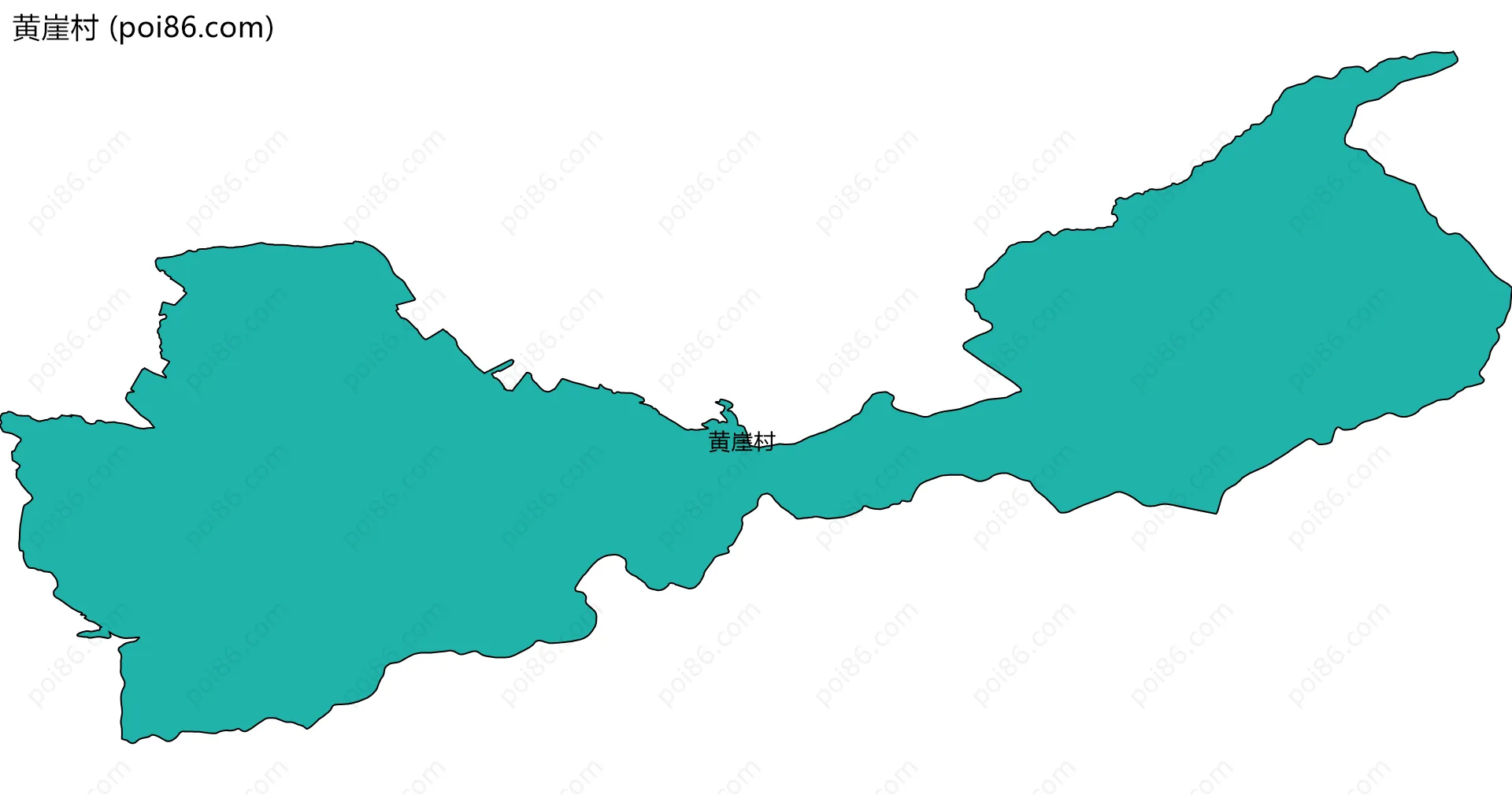 黄崖村边界地图