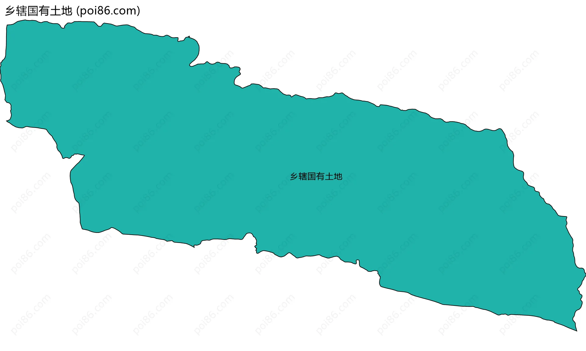 乡辖国有土地边界地图