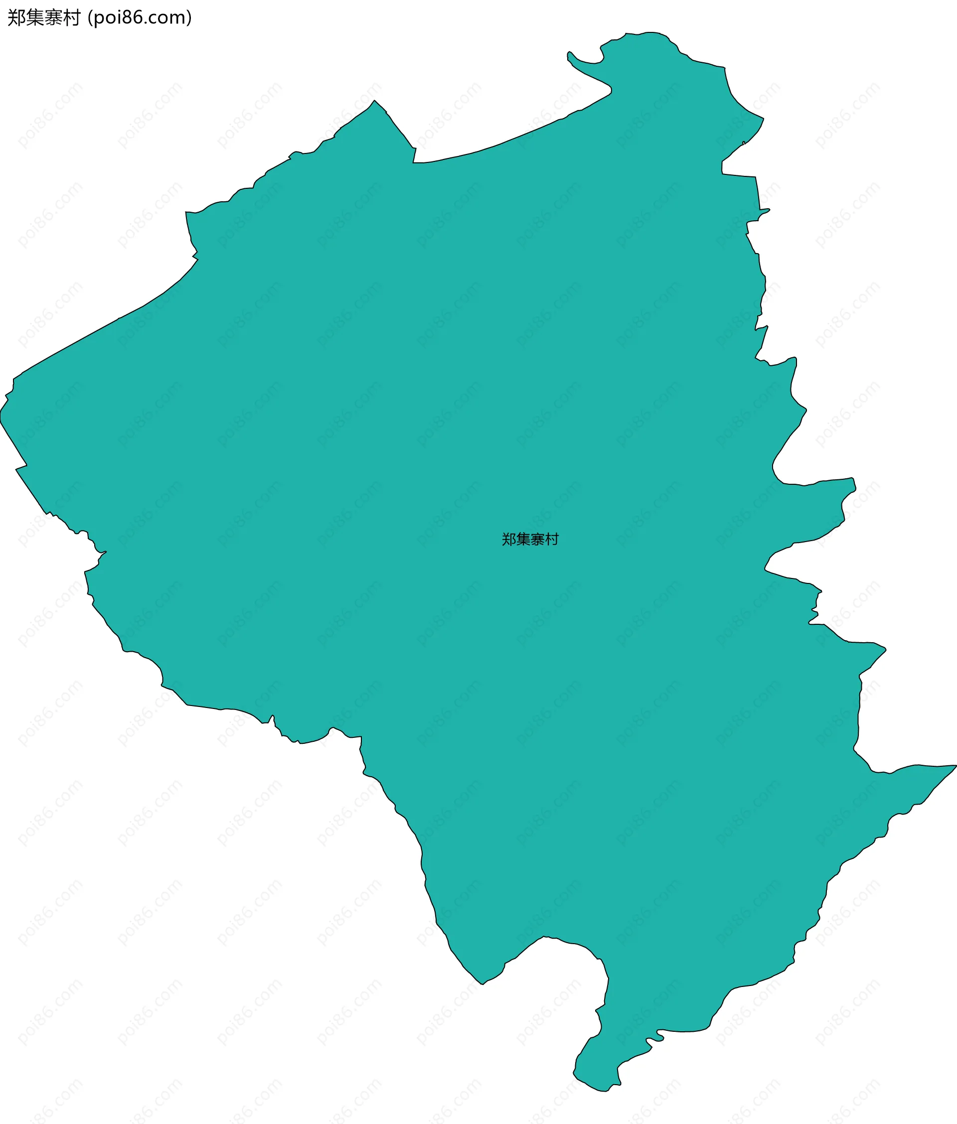 郑集寨村边界地图