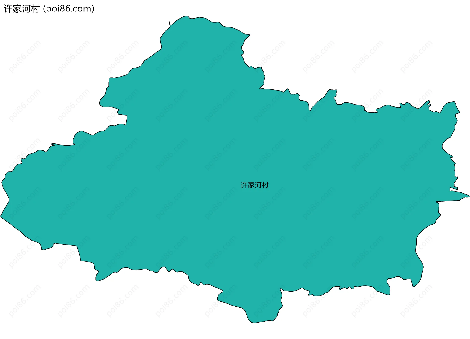 许家河村边界地图