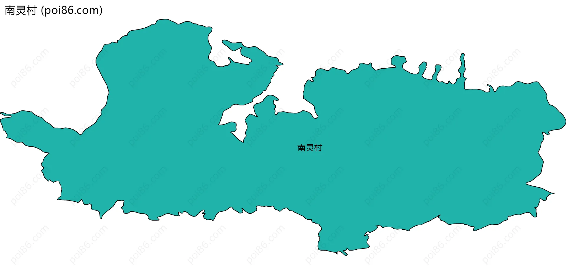 南灵村边界地图