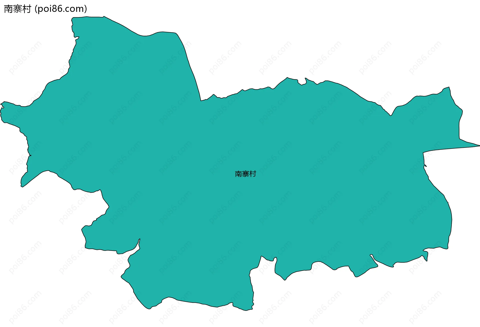南寨村边界地图