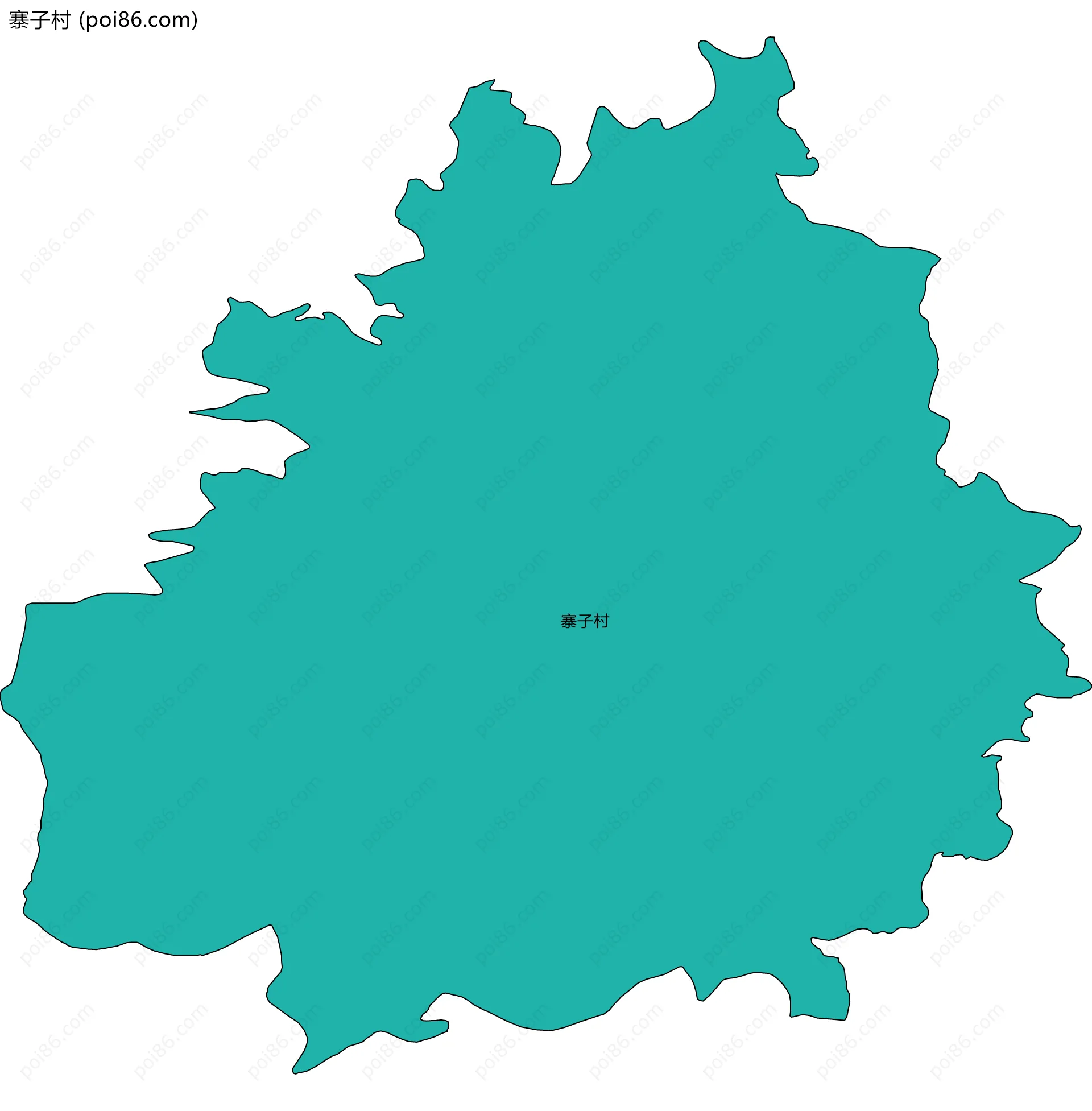 寨子村边界地图