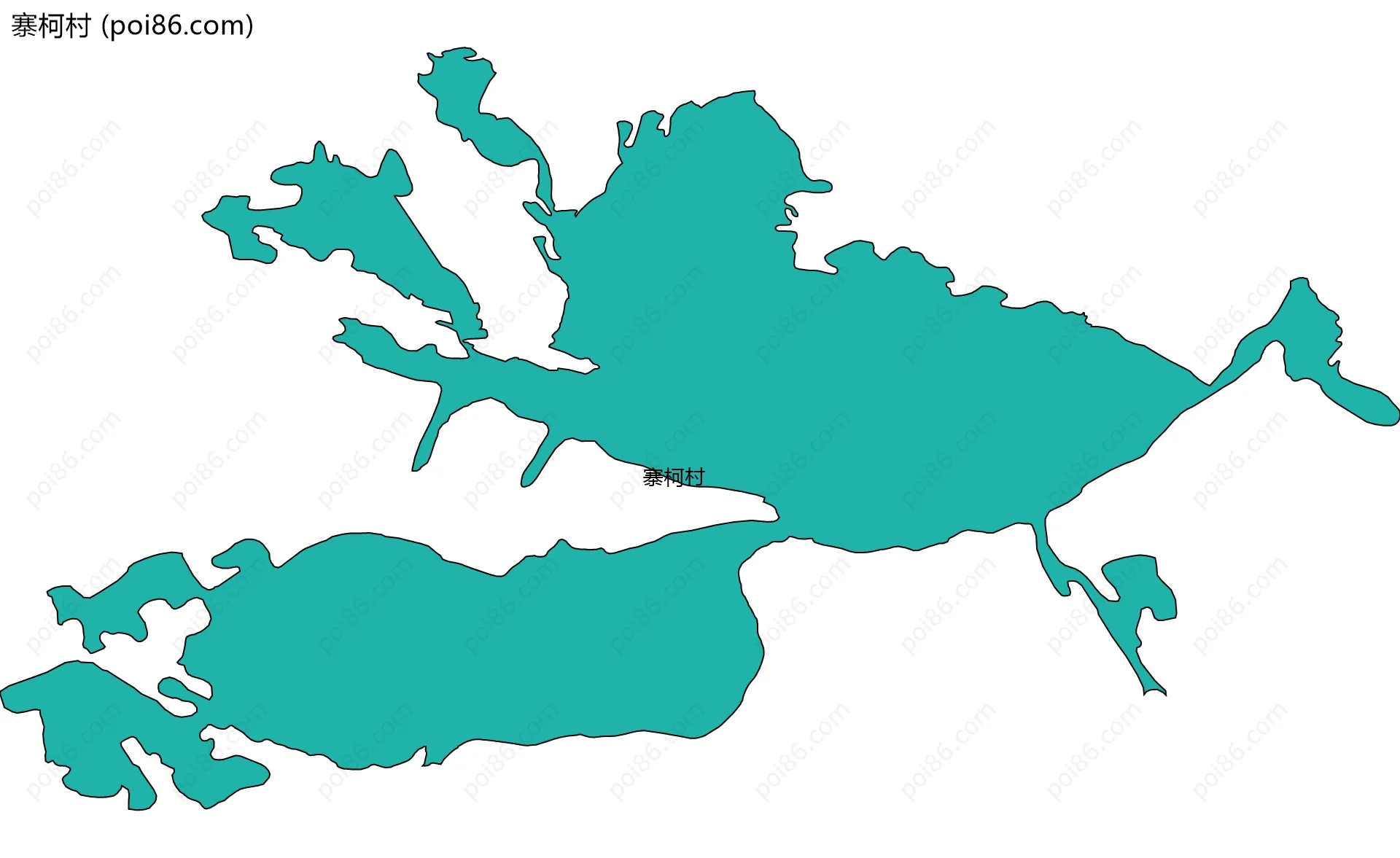 寨柯村边界地图