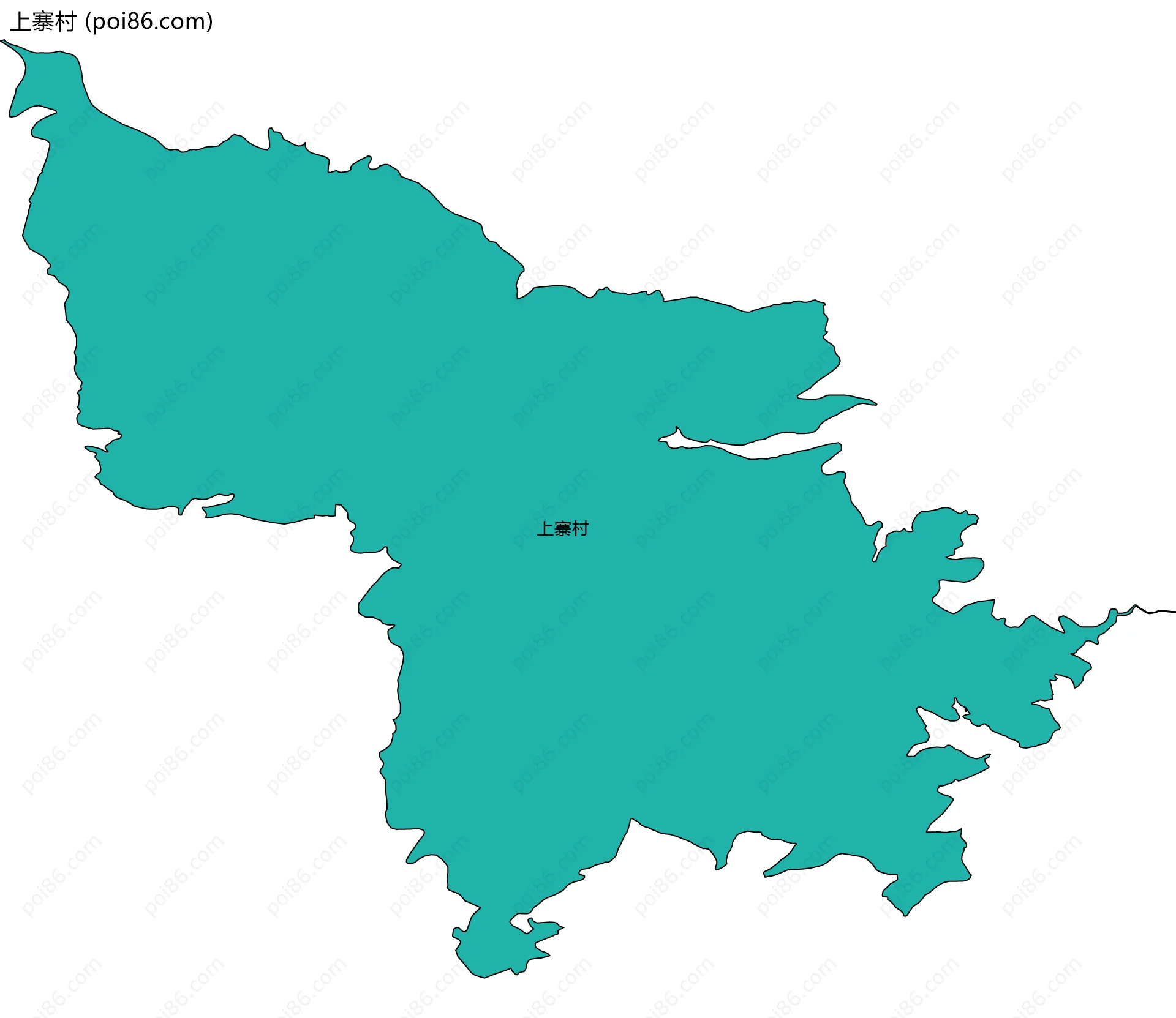 上寨村边界地图