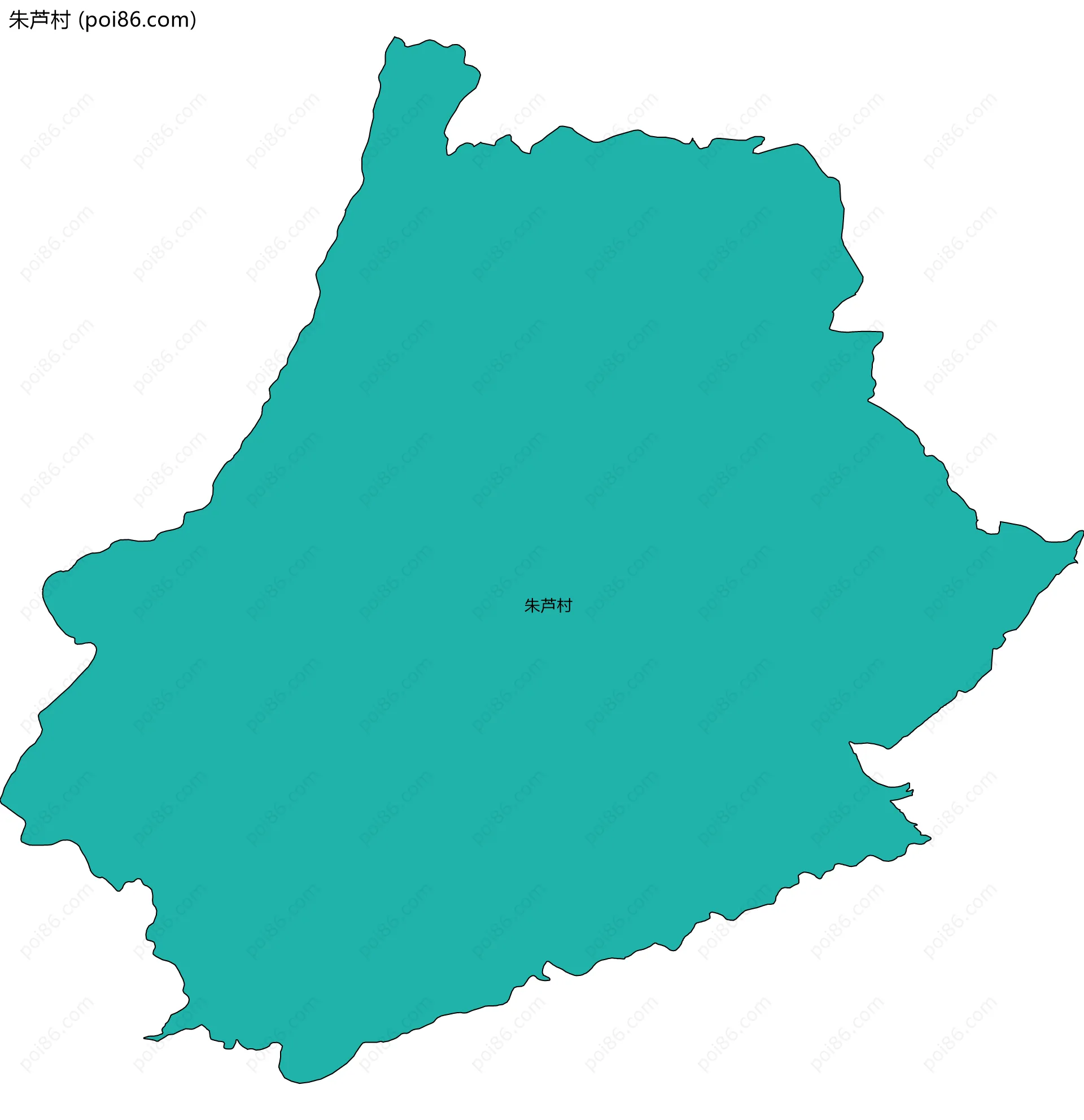 朱芦村边界地图
