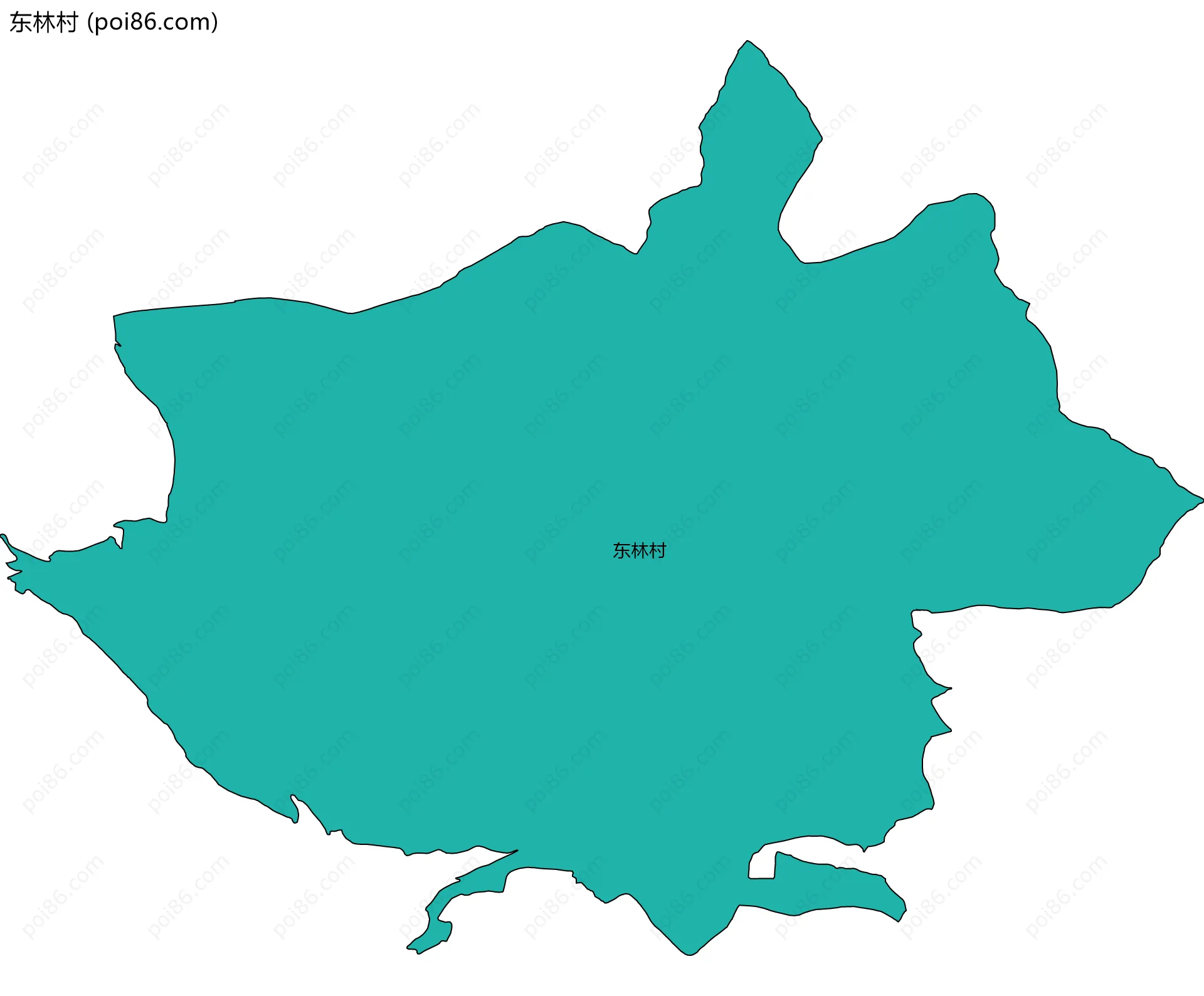 东林村边界地图