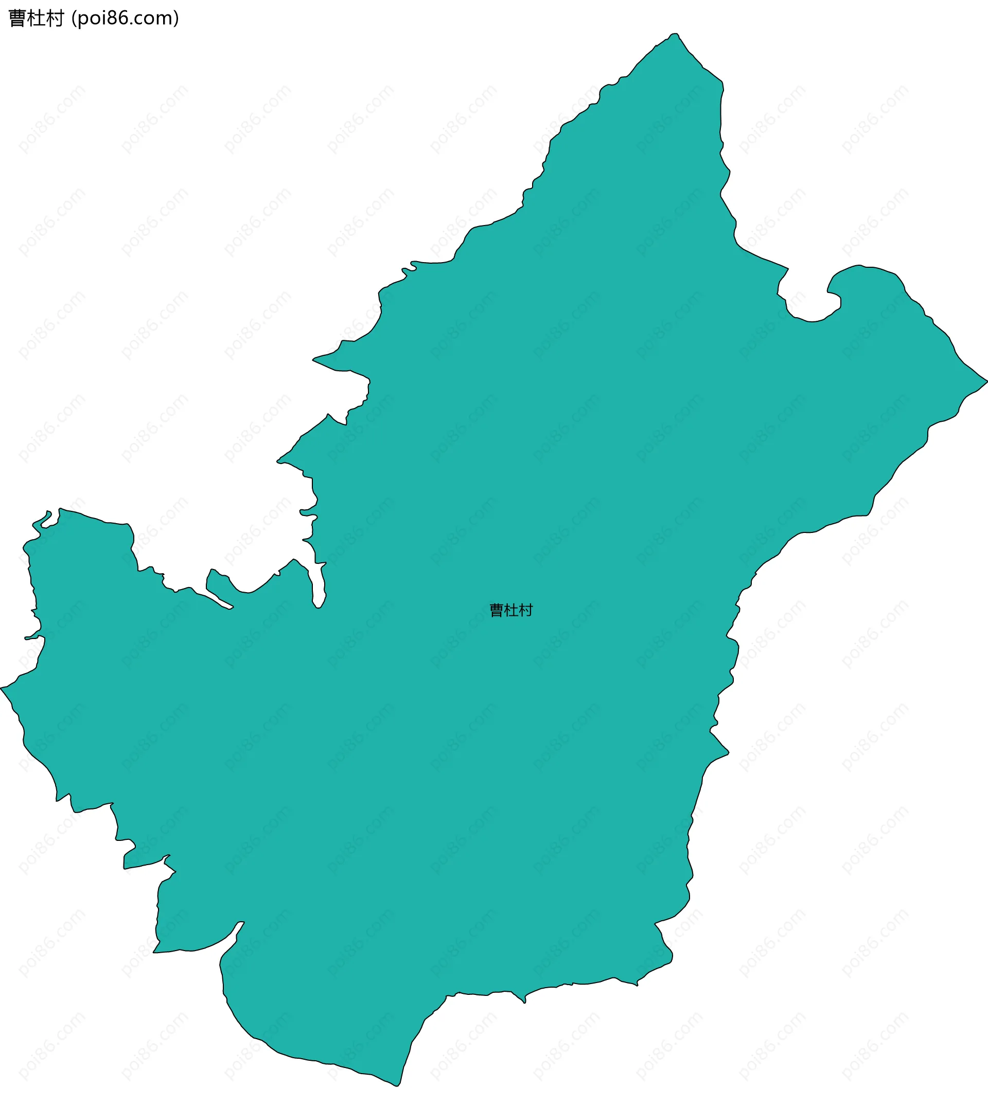 曹杜村边界地图