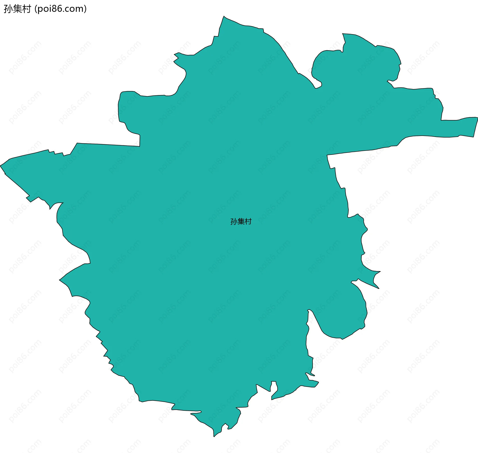 孙集村边界地图