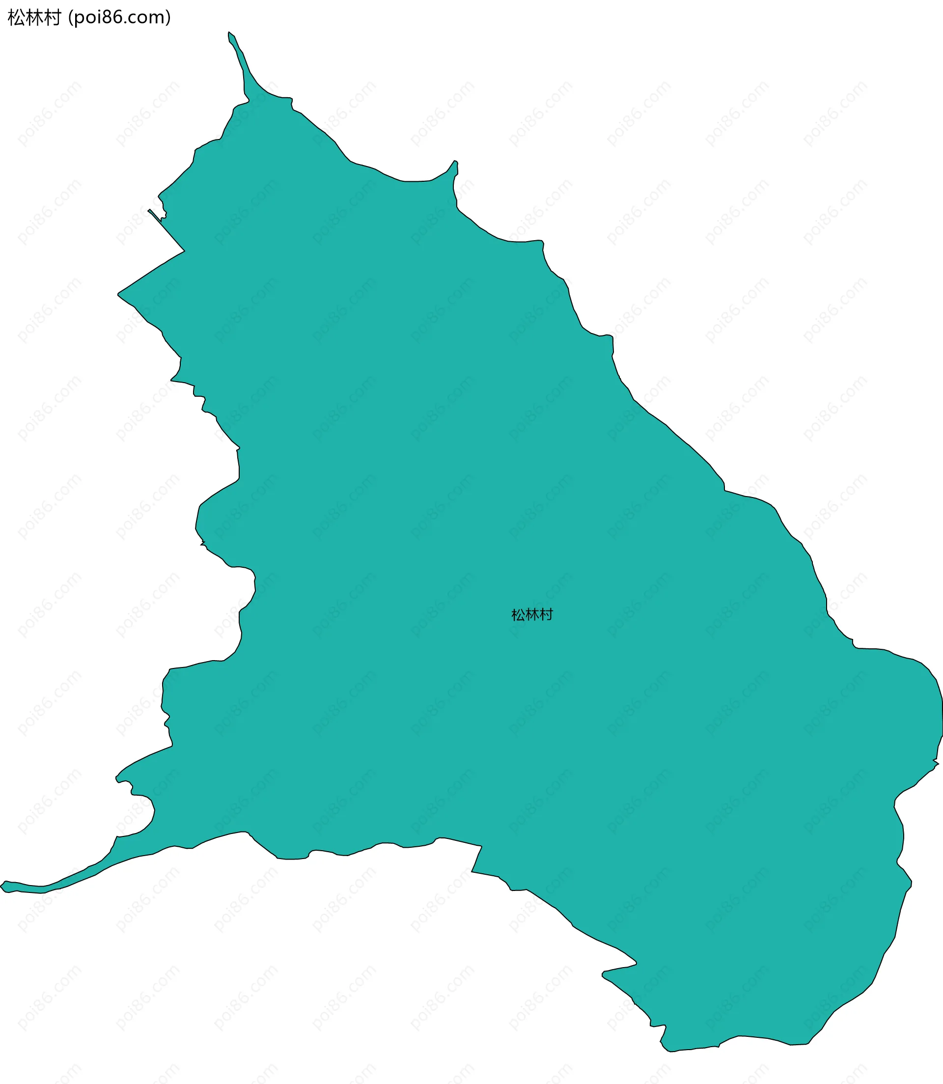松林村边界地图