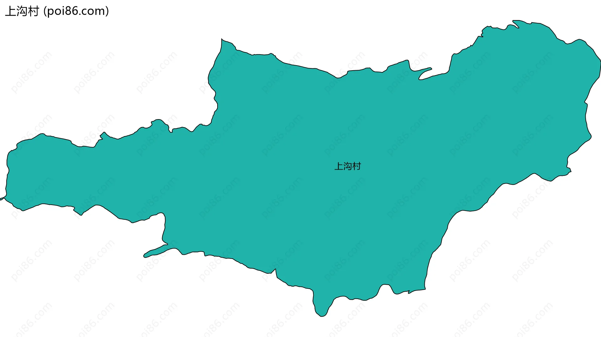 上沟村边界地图