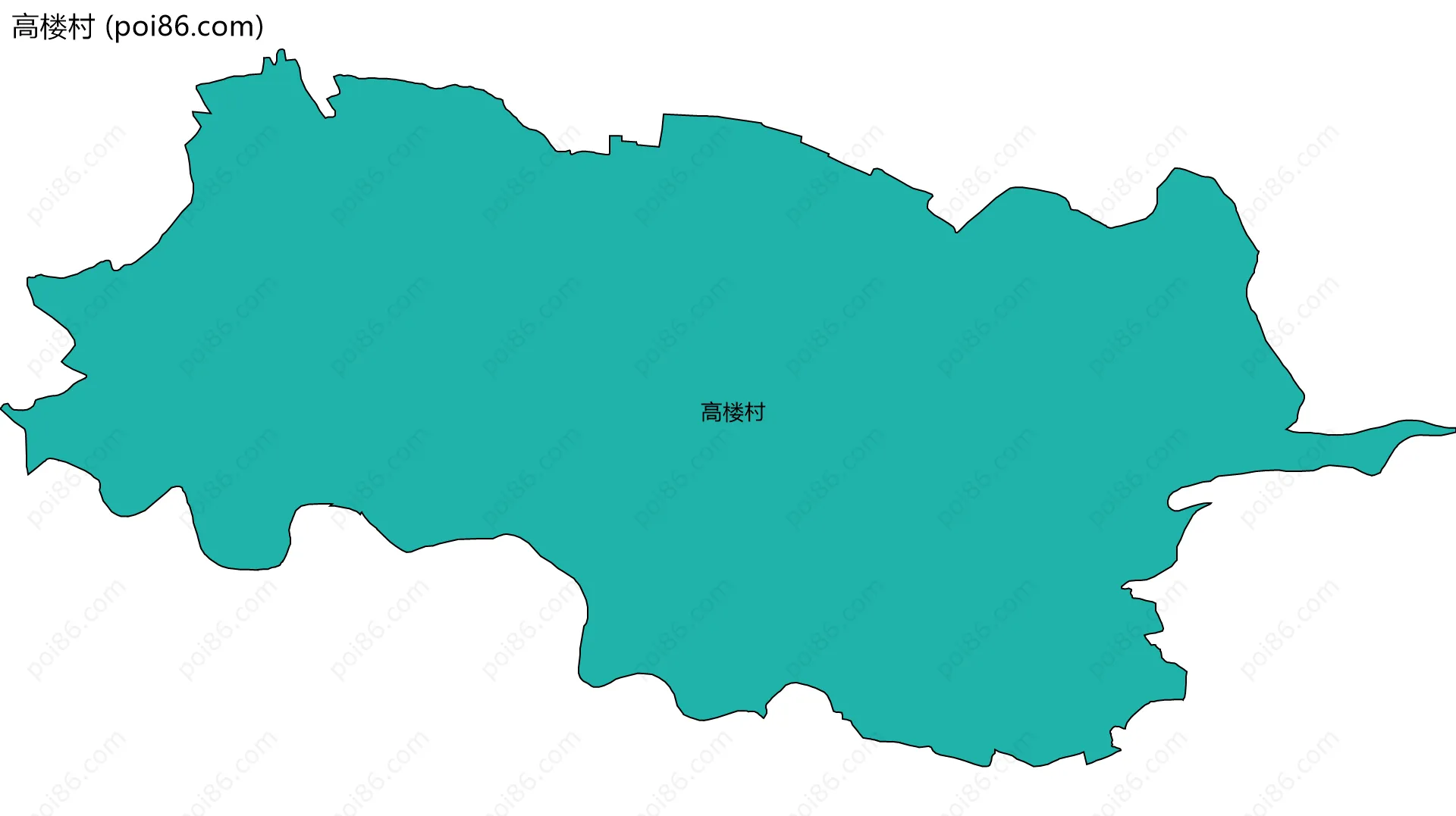 高楼村边界地图