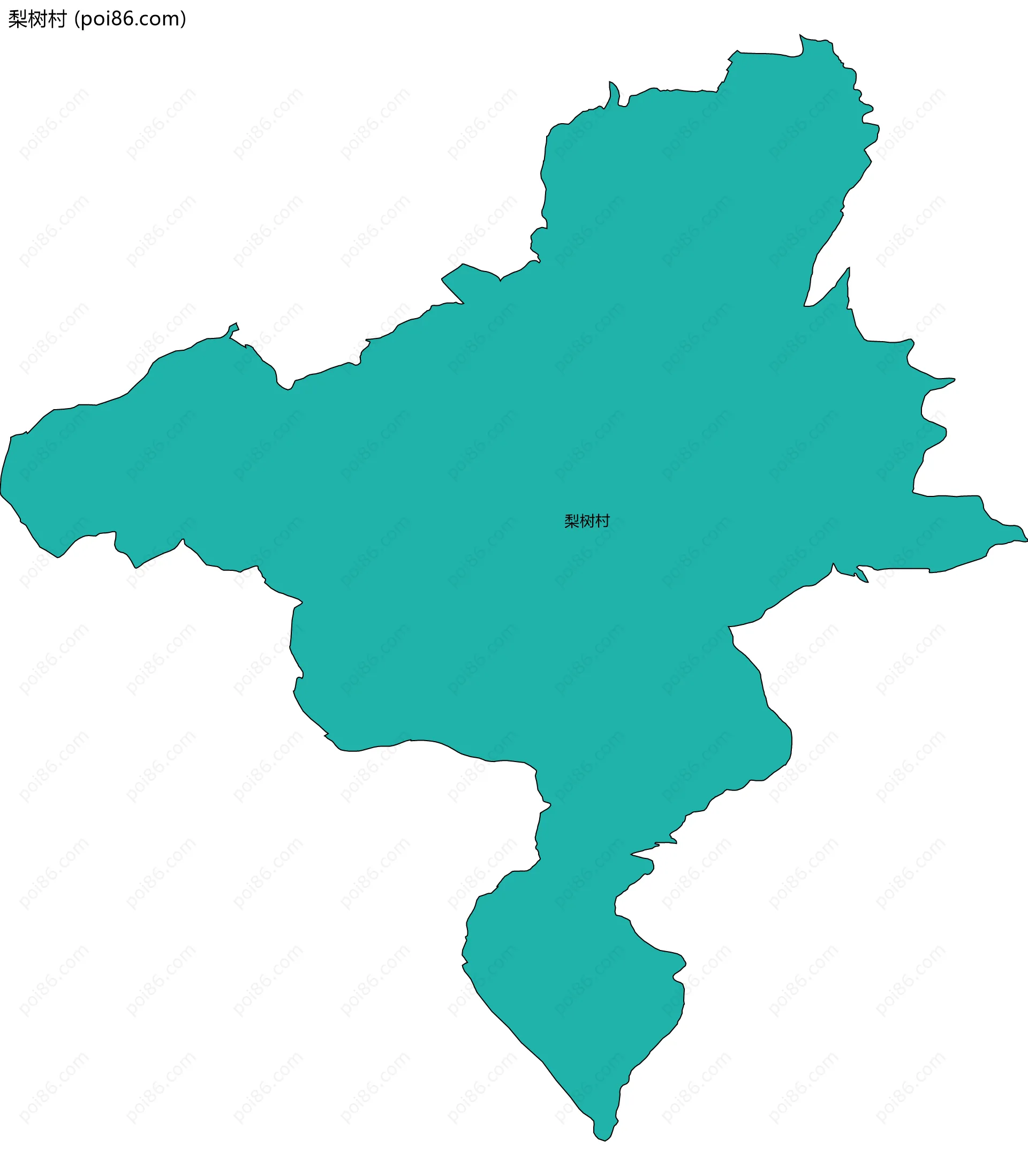 梨树村边界地图