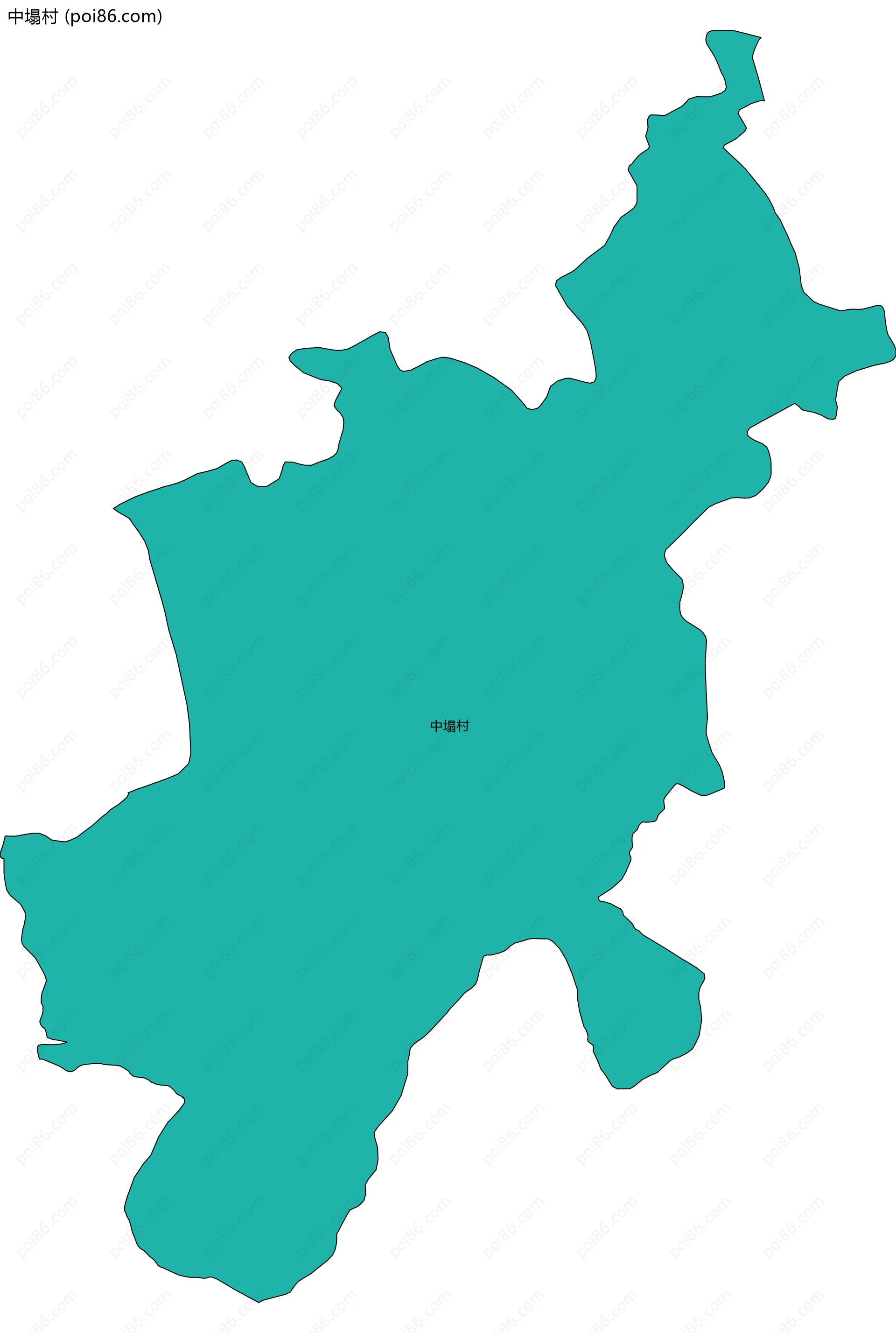 中塌村边界地图