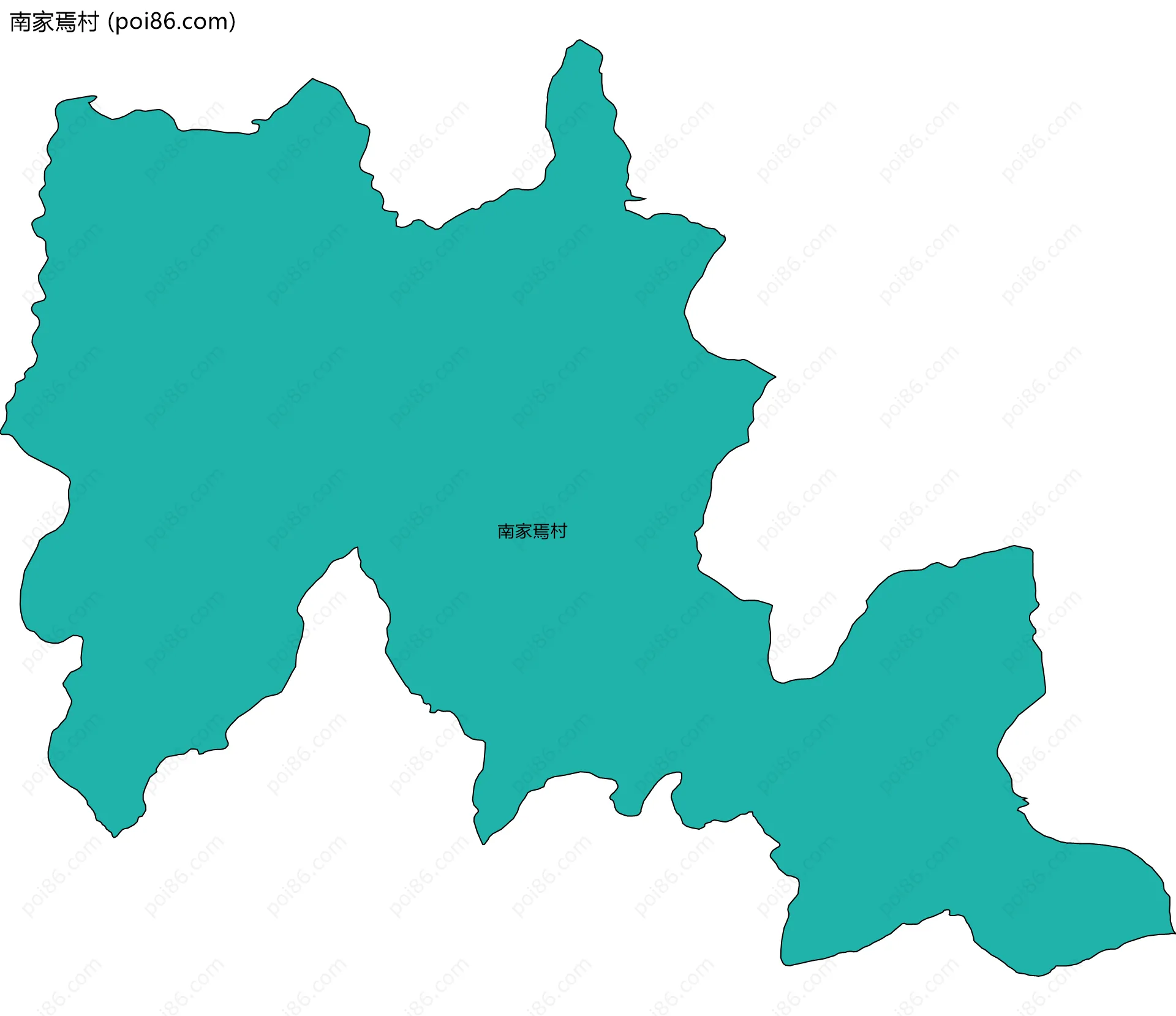 南家焉村边界地图