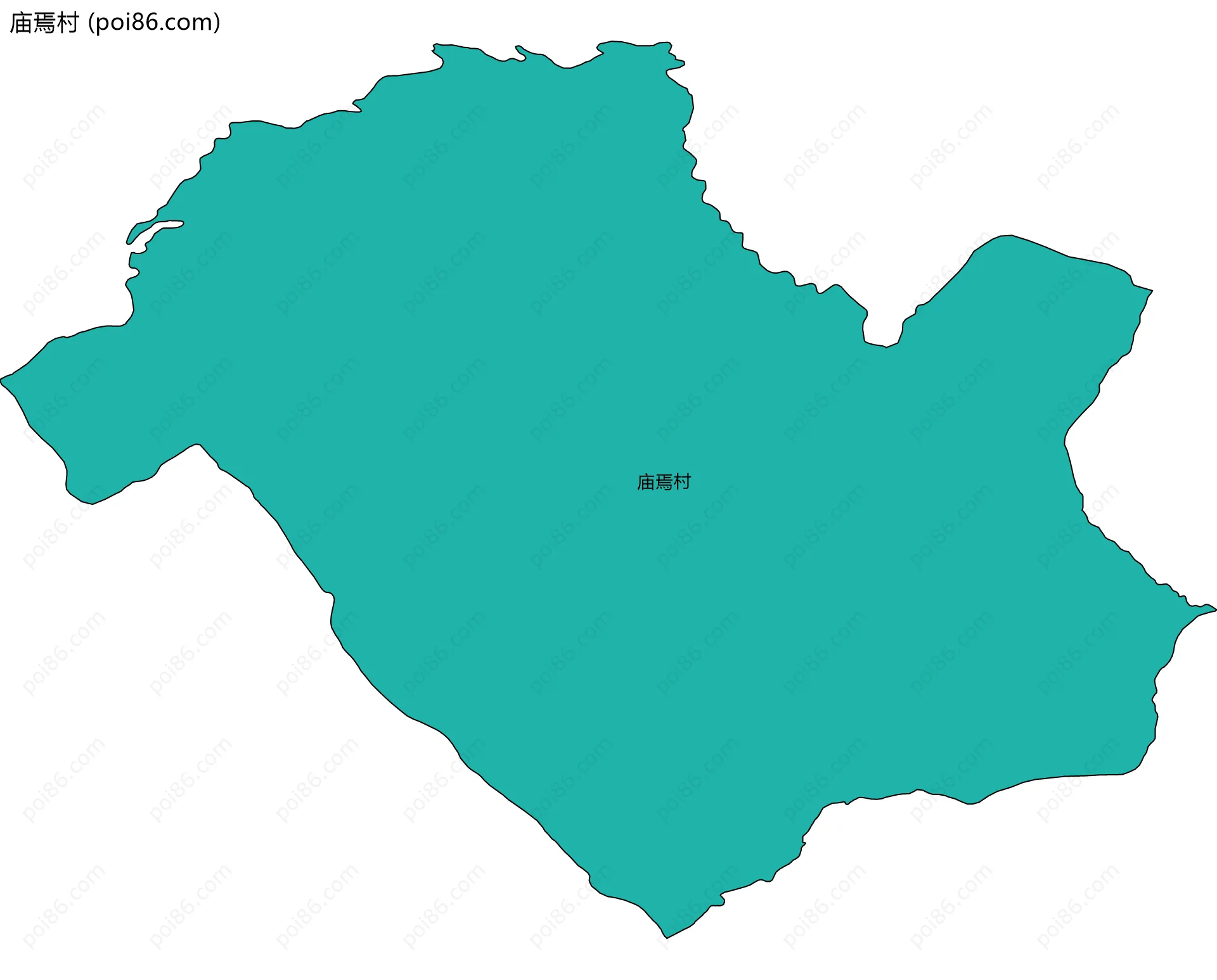 庙焉村边界地图