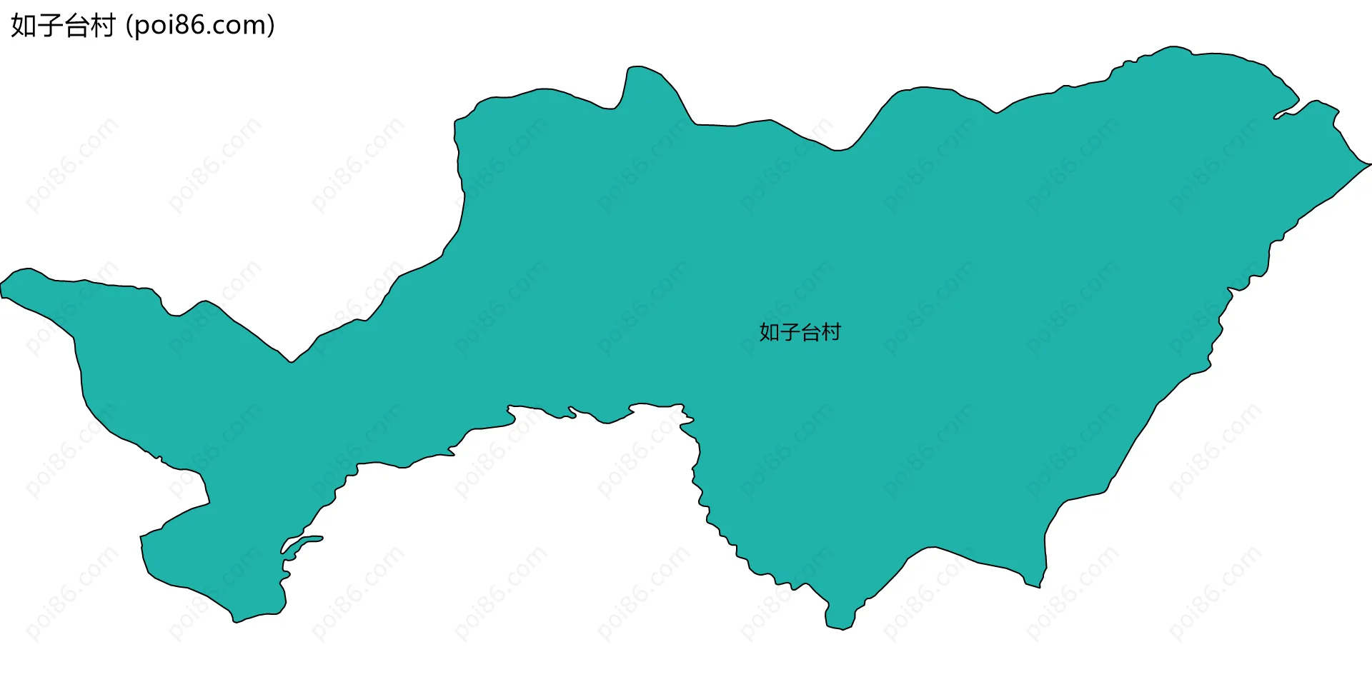 如子台村边界地图