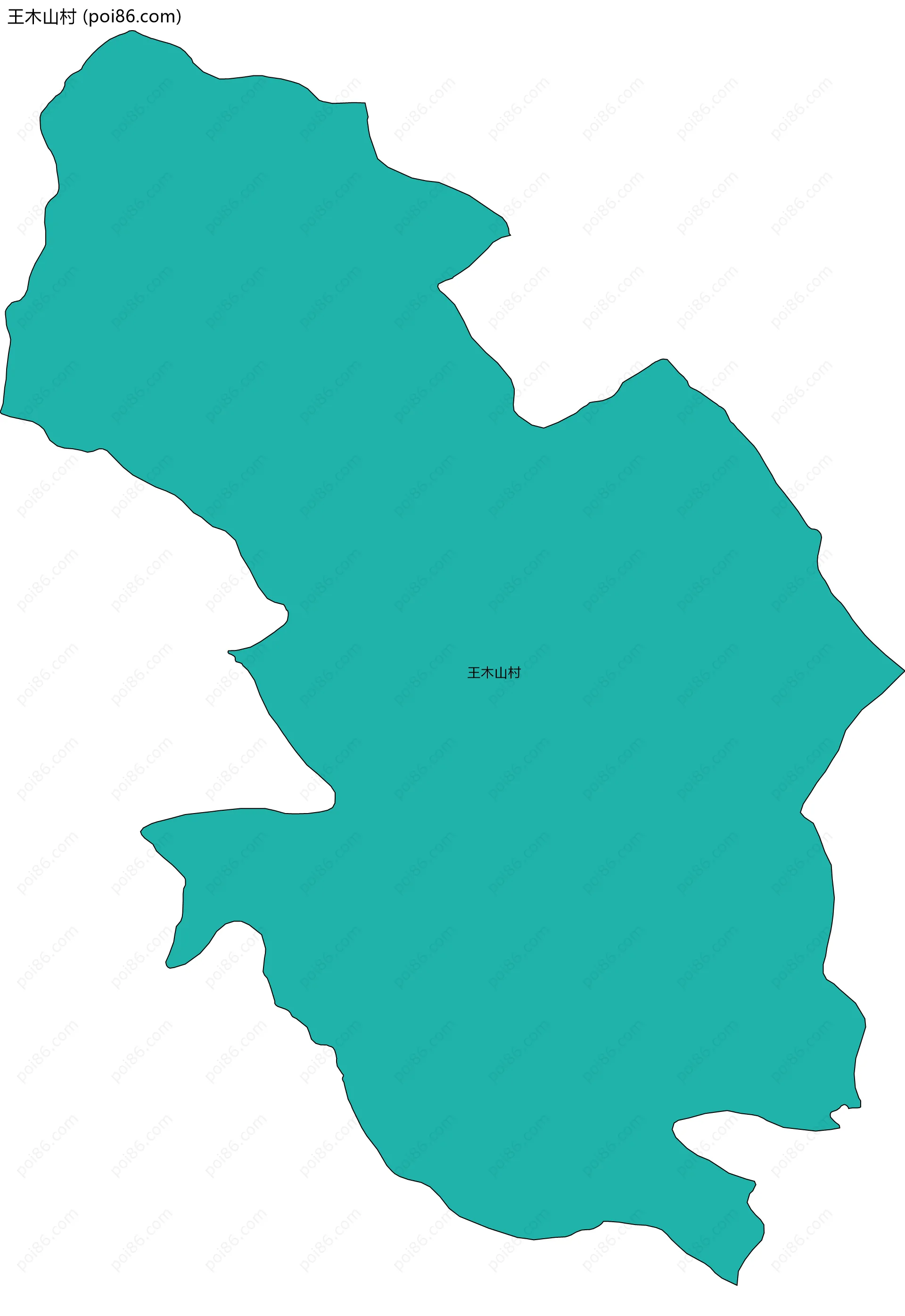 王木山村边界地图