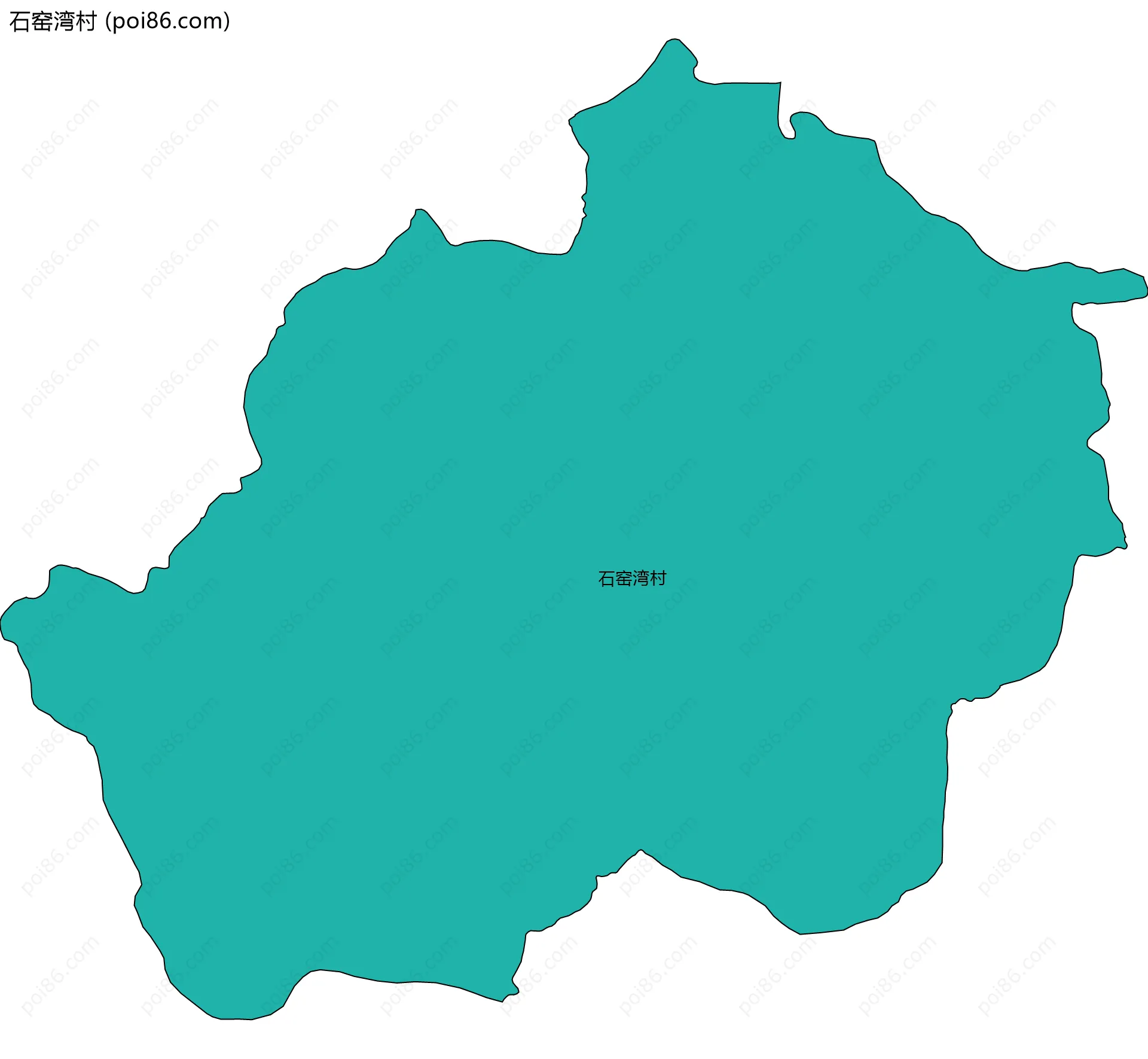 石窑湾村边界地图