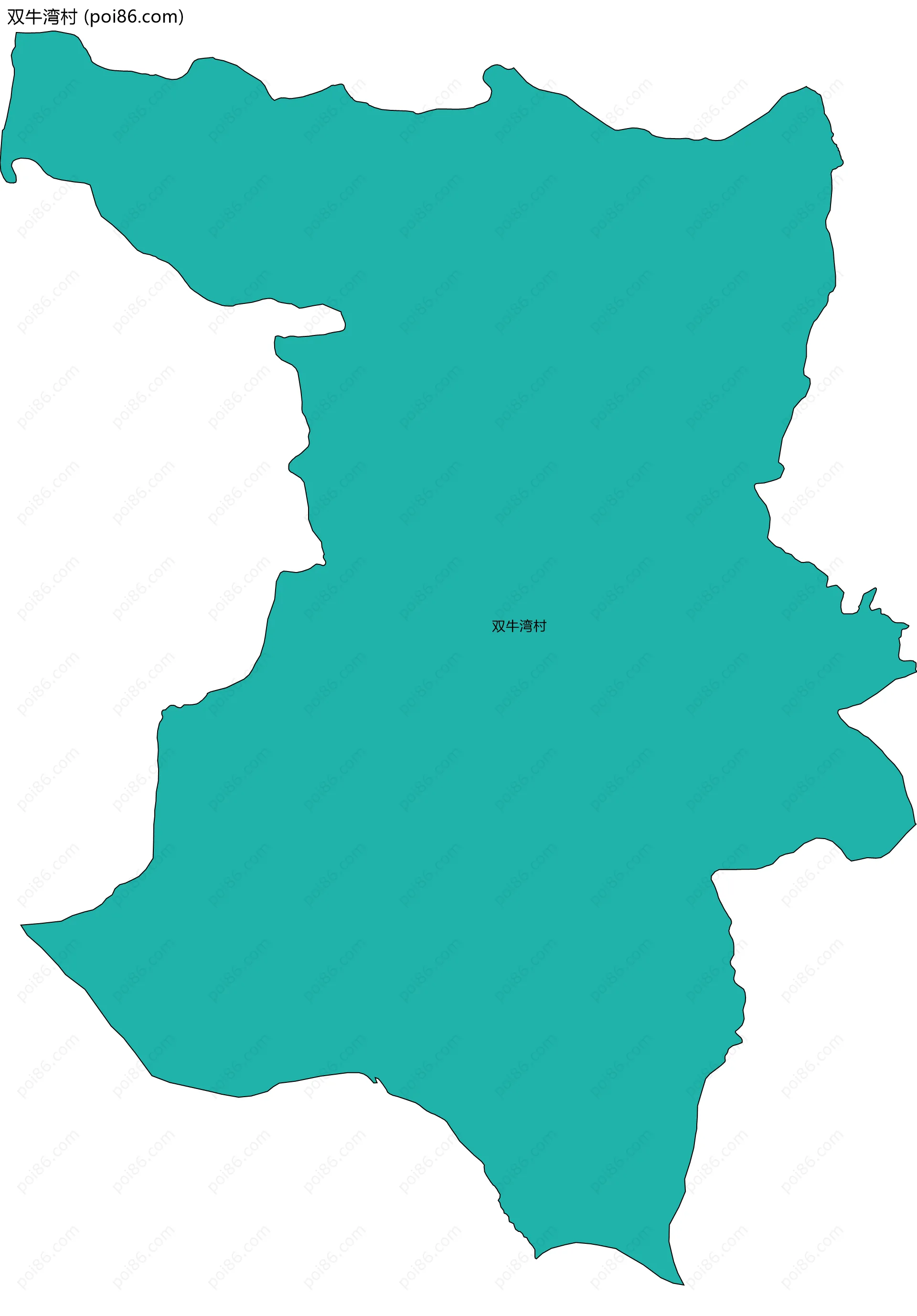 双牛湾村边界地图