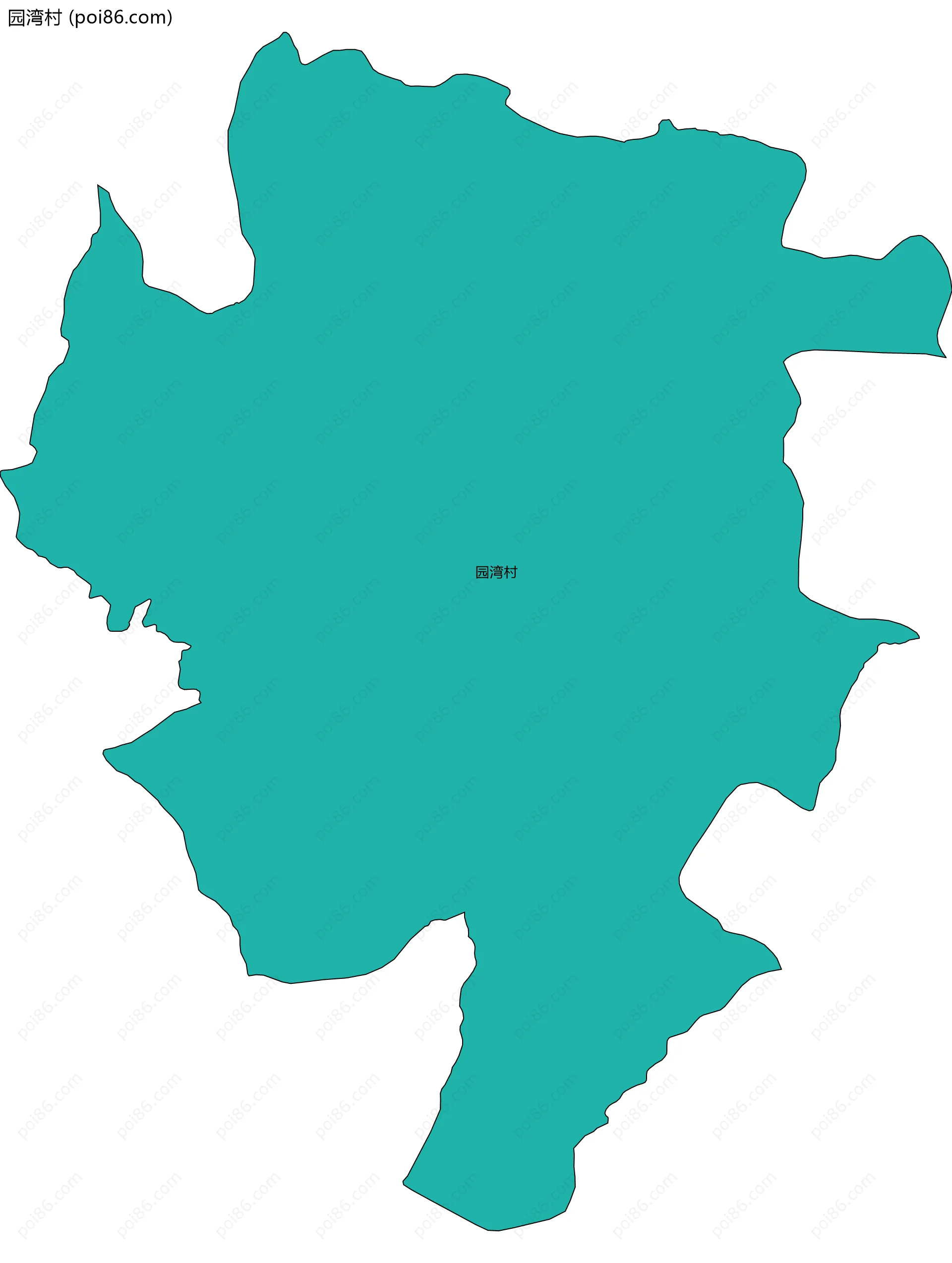 园湾村边界地图