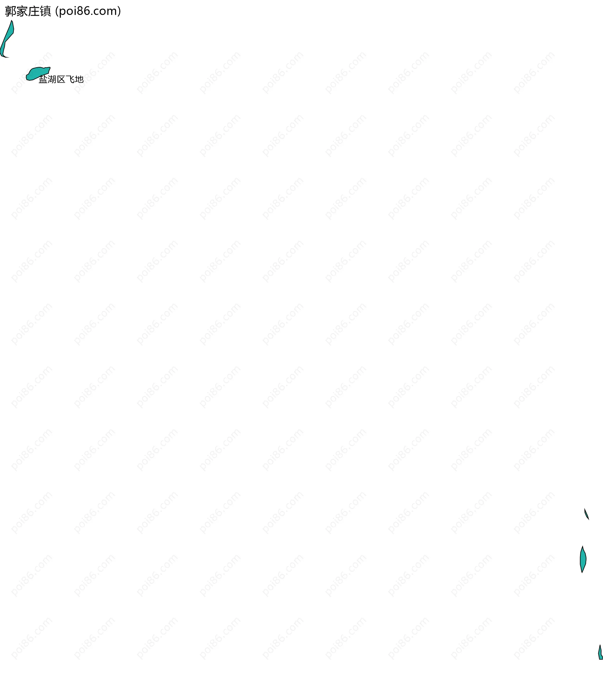郭家庄镇边界地图(五级行政区划)